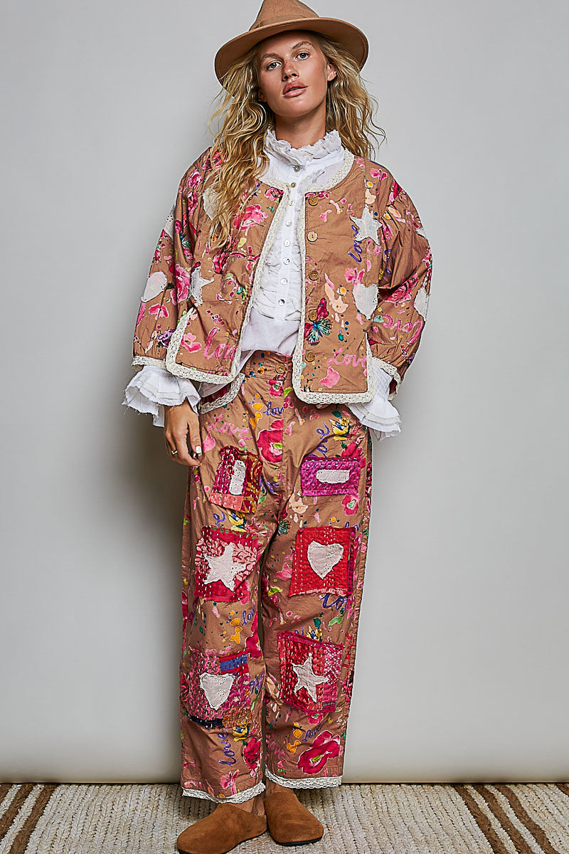 Petalpatch Hearts And Stars Pants