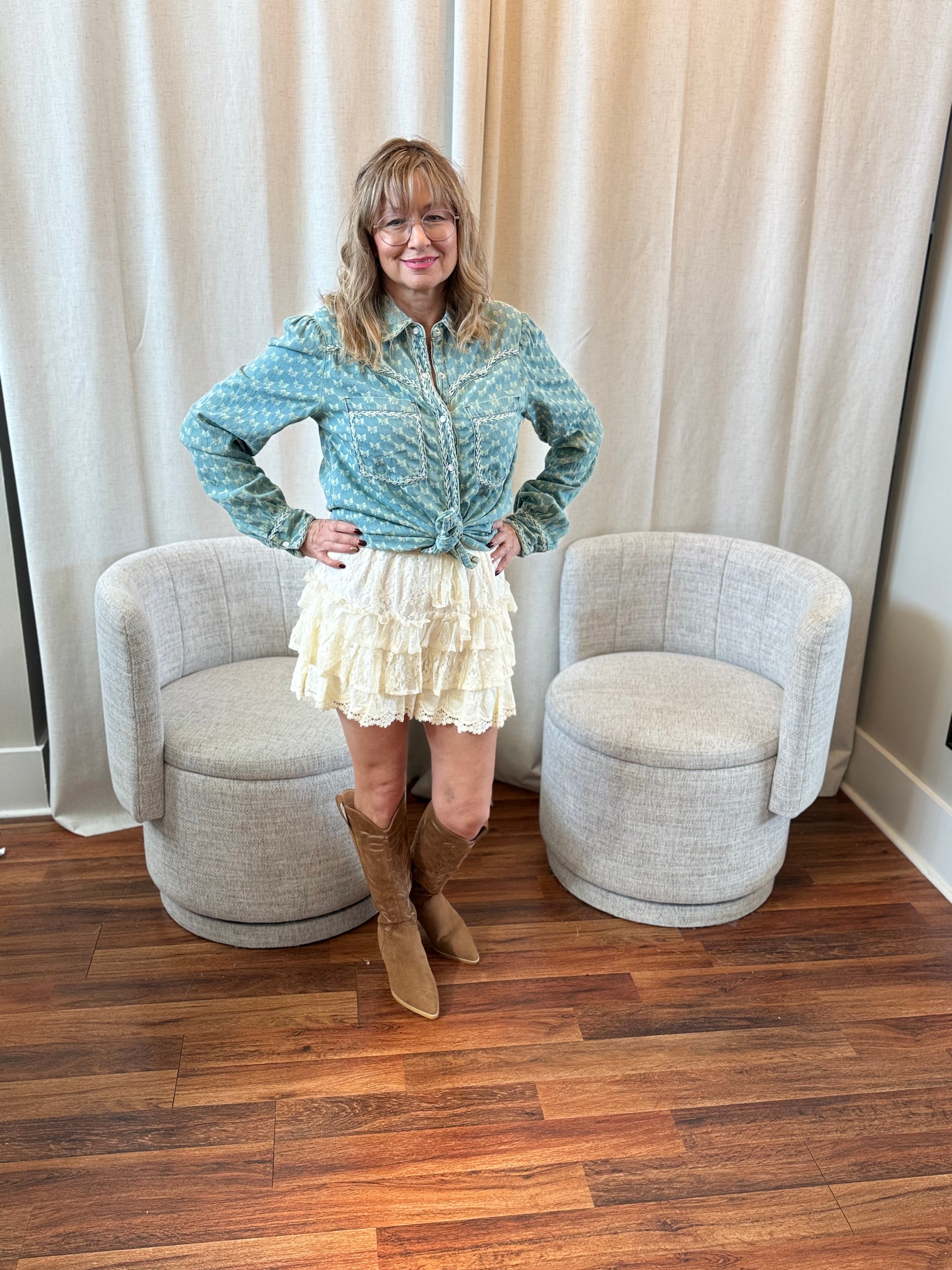 Dancing Petals Lace Shorts