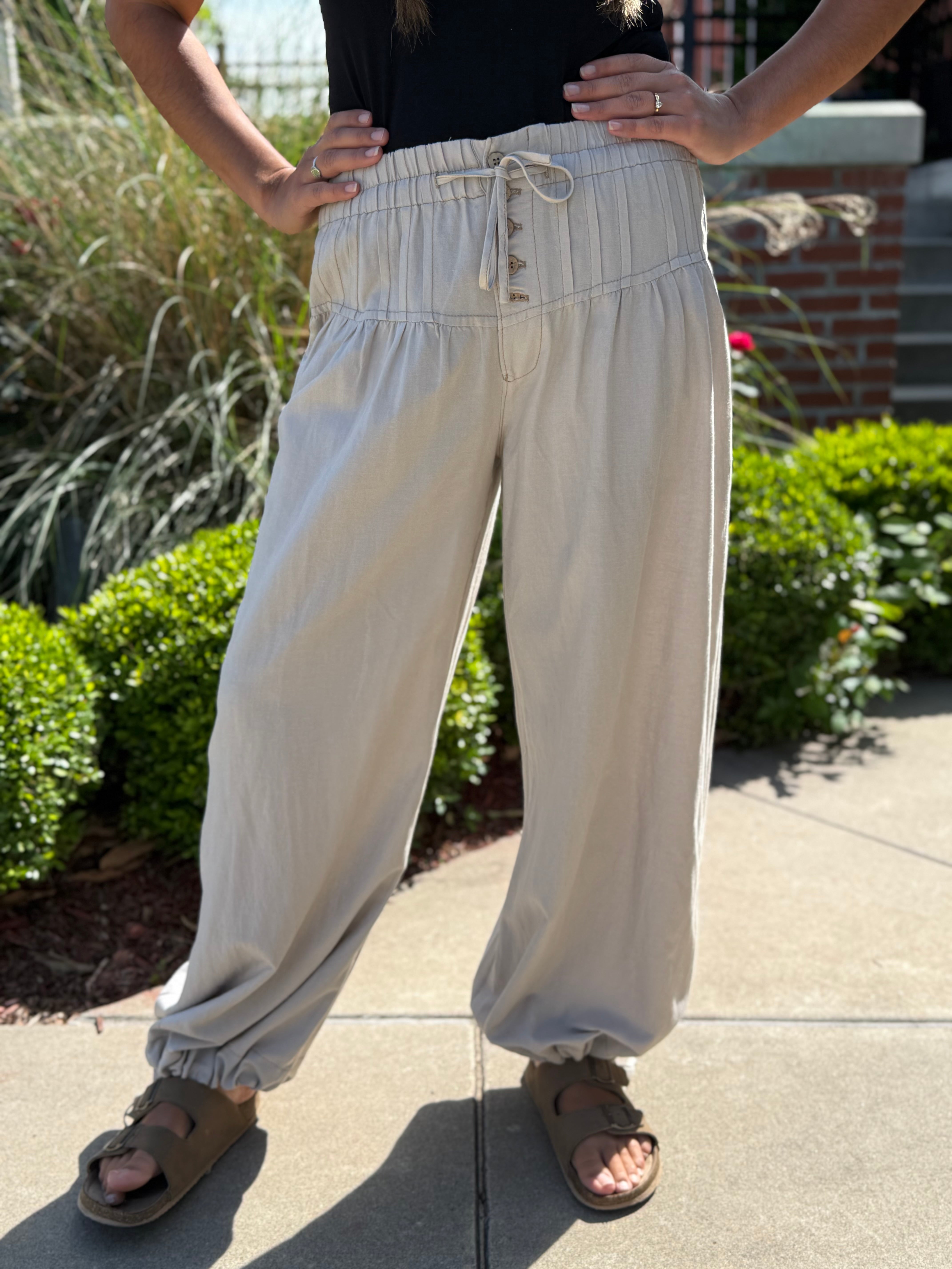 The Racheal Linen Blend Pants