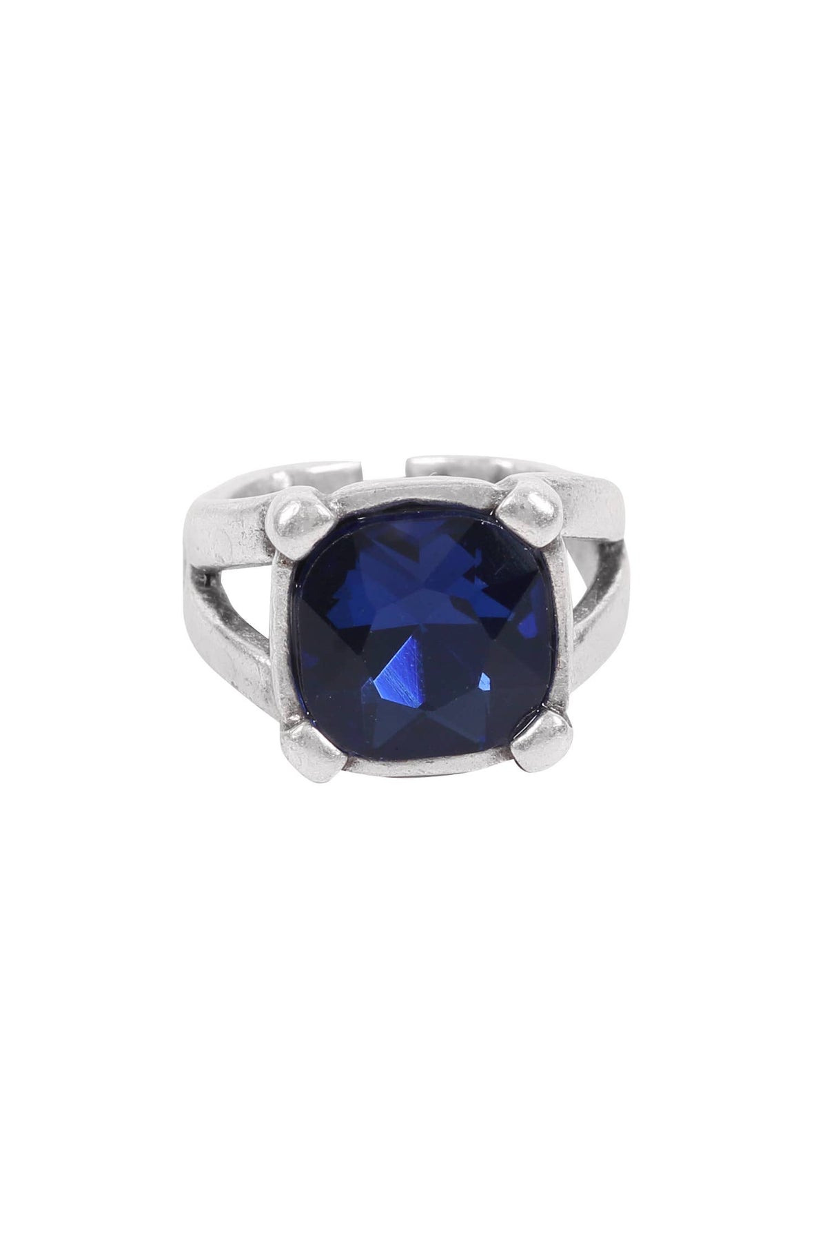 Sapphire Square-Cut Ring