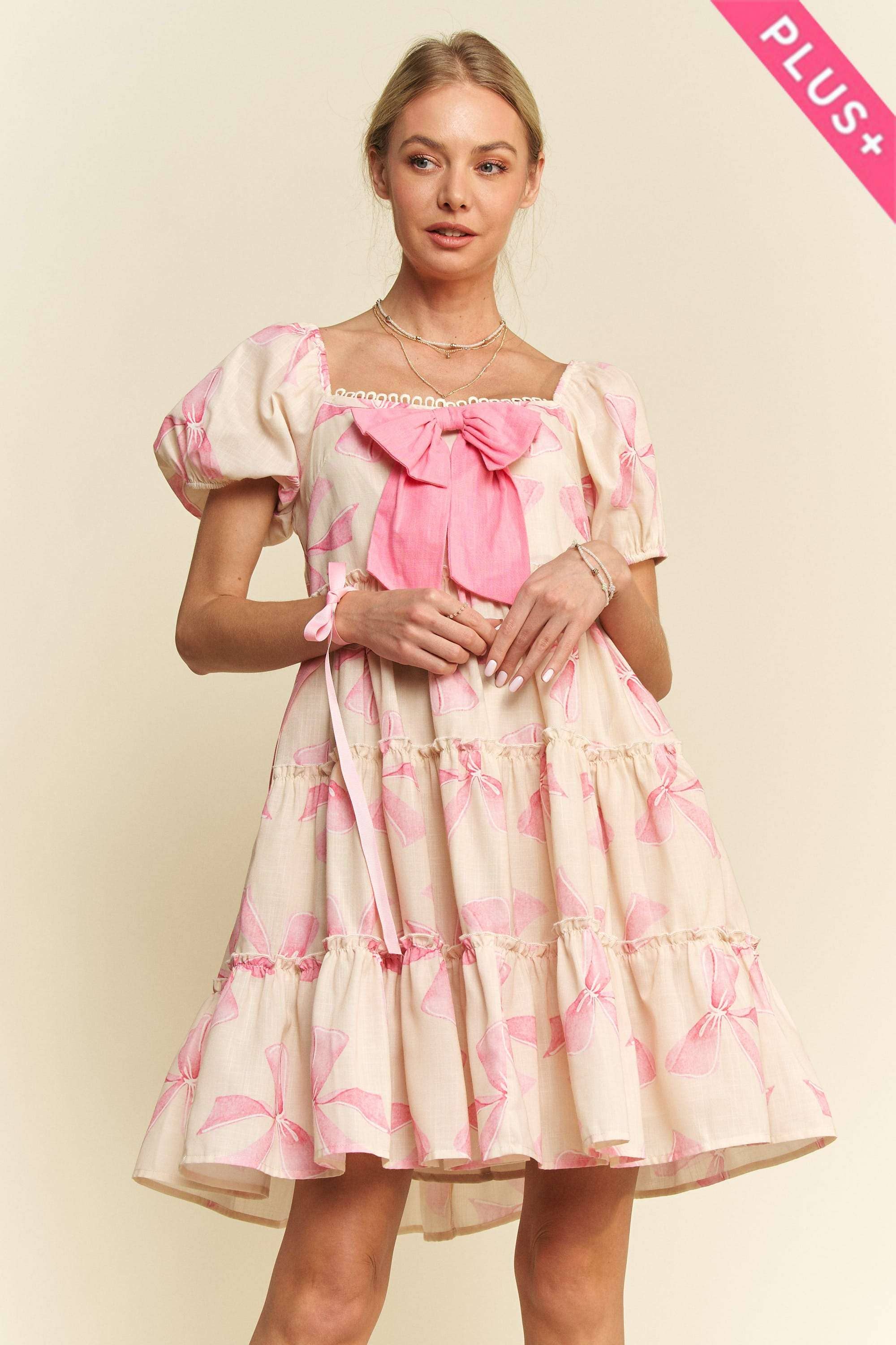 š Sweetheart Bows Babydoll Dress