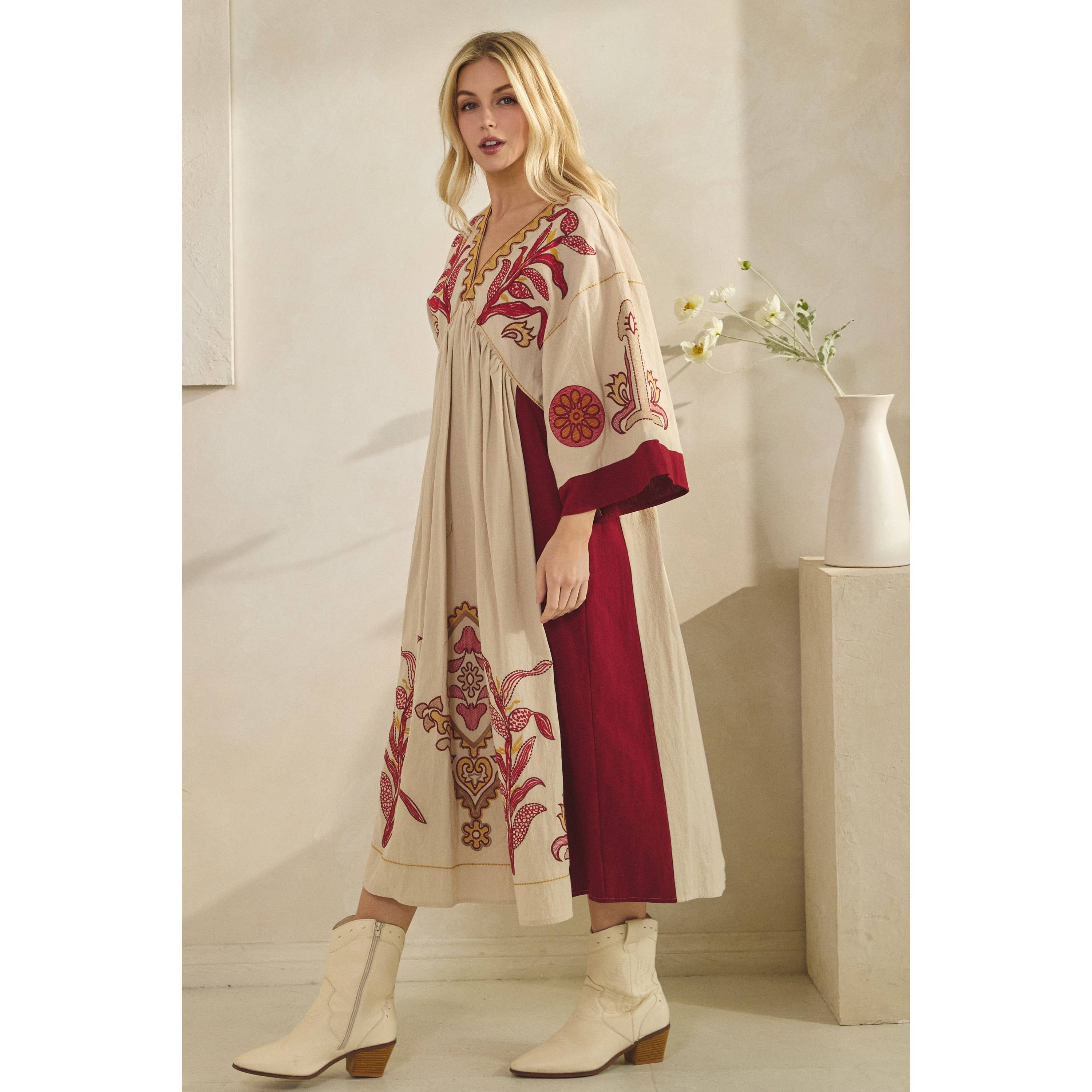 Boho Cowgirl Maxi Dress