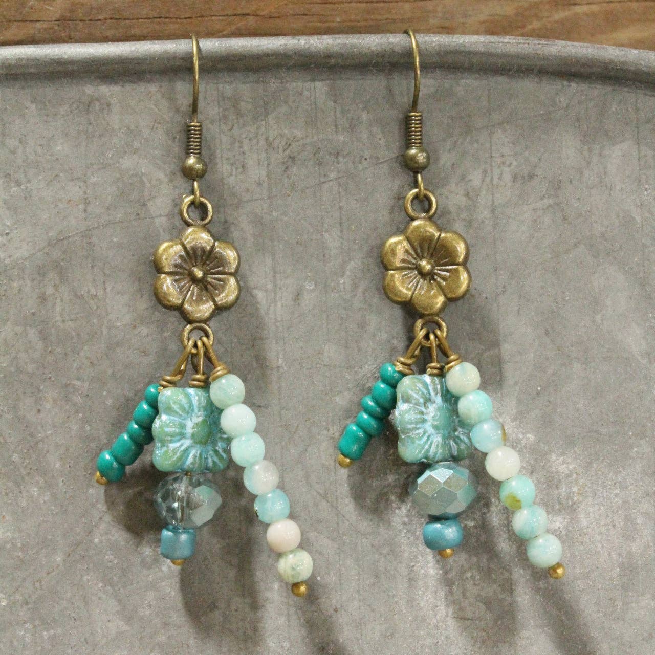 Smell The Spring Air Dangle Drop Earrings