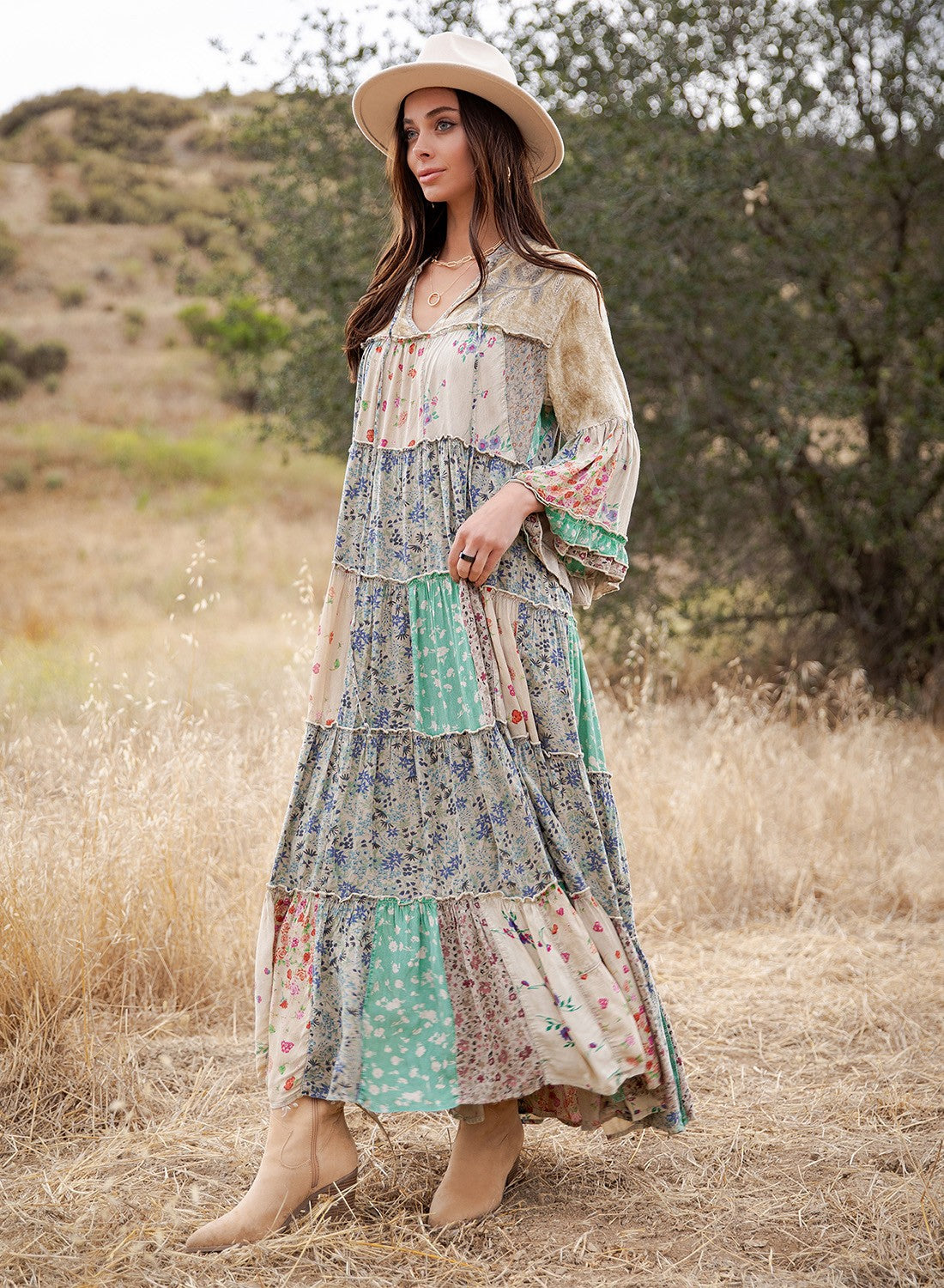 Golden Hour Jhabla Maxi Dress
