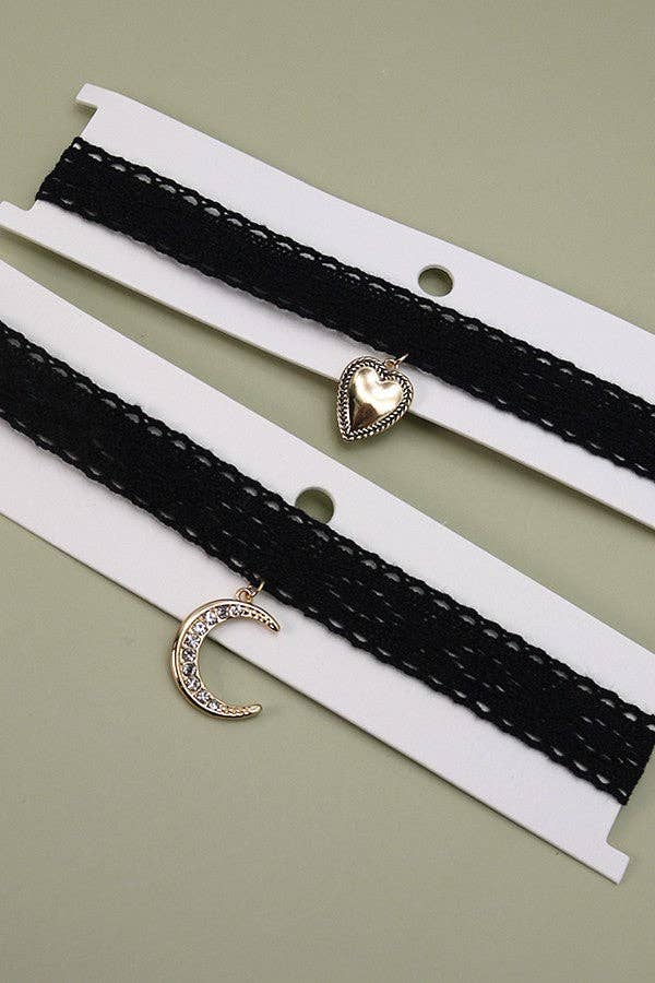 Heart Lace Choker