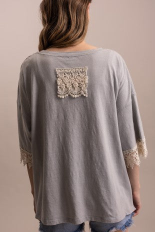 The Lace Bloom Ruffle Top