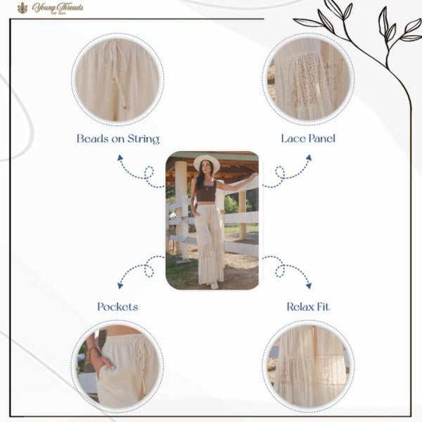 The Serenity Tiered Lace Pants