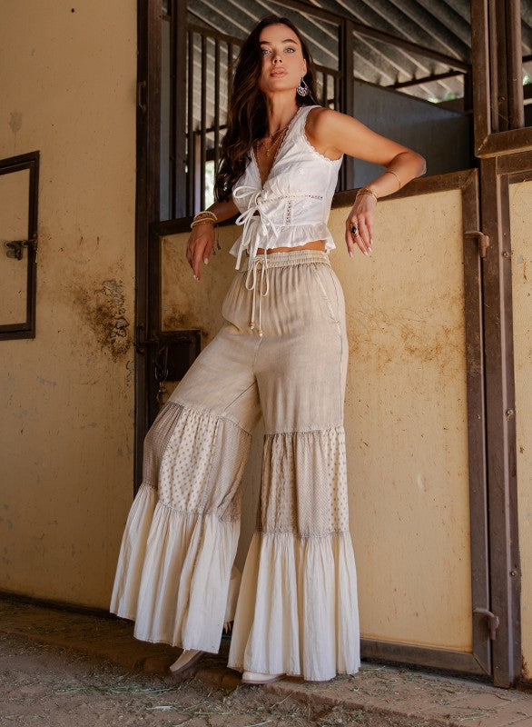 The Odyssey Tiered Wide Leg Pants