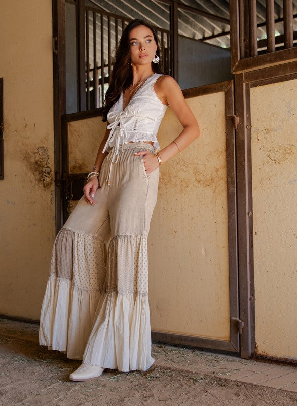 The Odyssey Tiered Wide Leg Pants