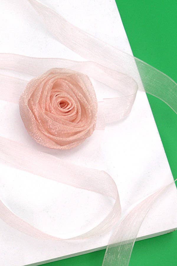 Chiffon Rose Choker