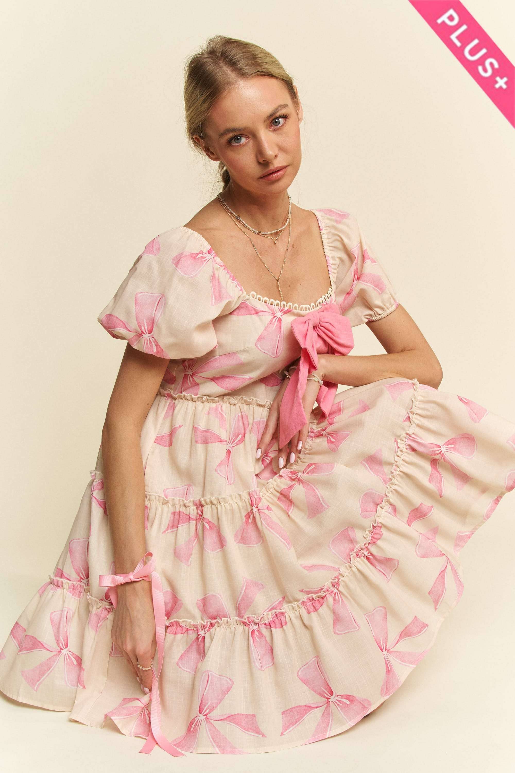 š Sweetheart Bows Babydoll Dress