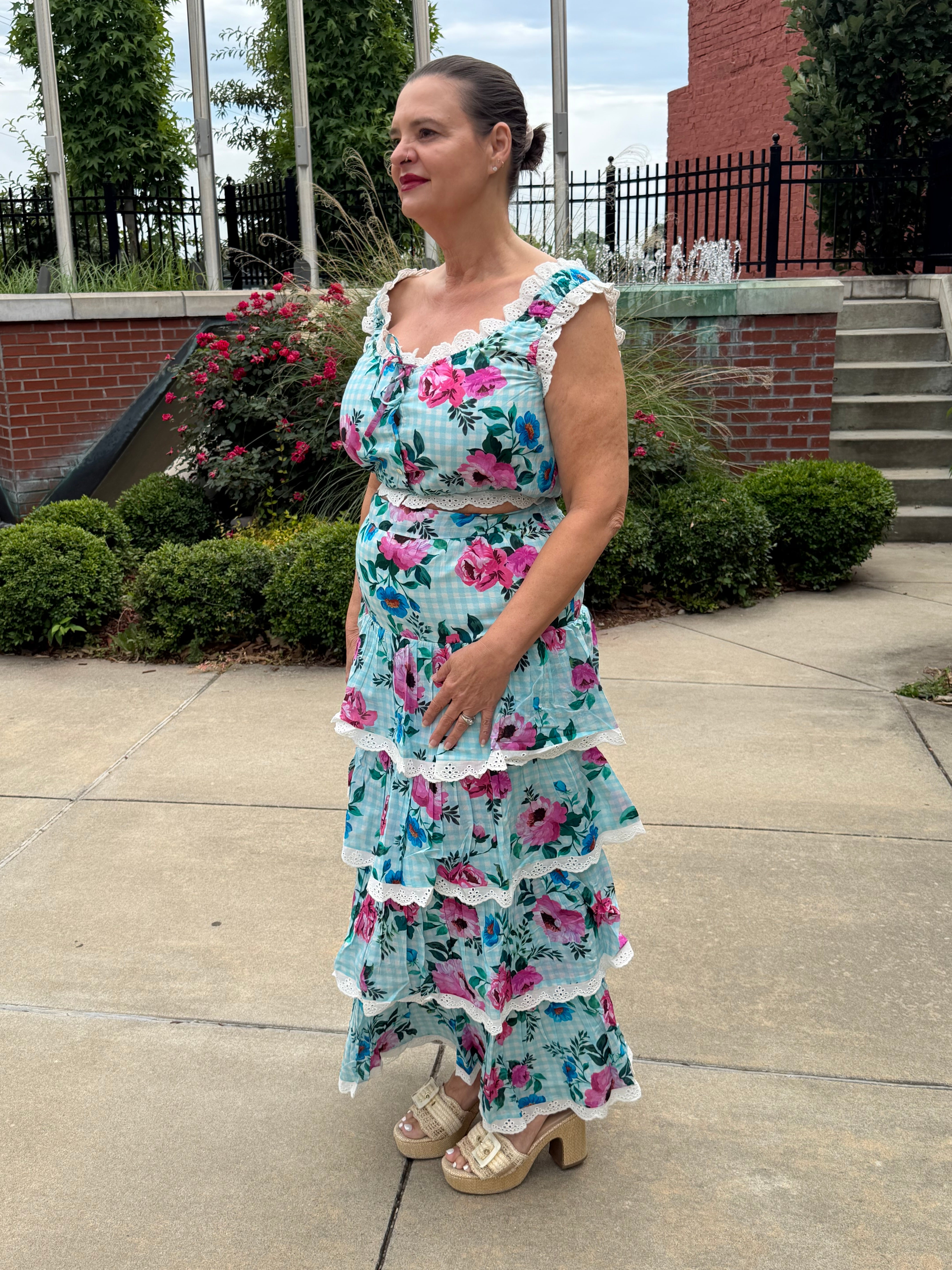 The Monet Floral Maxi Skirt