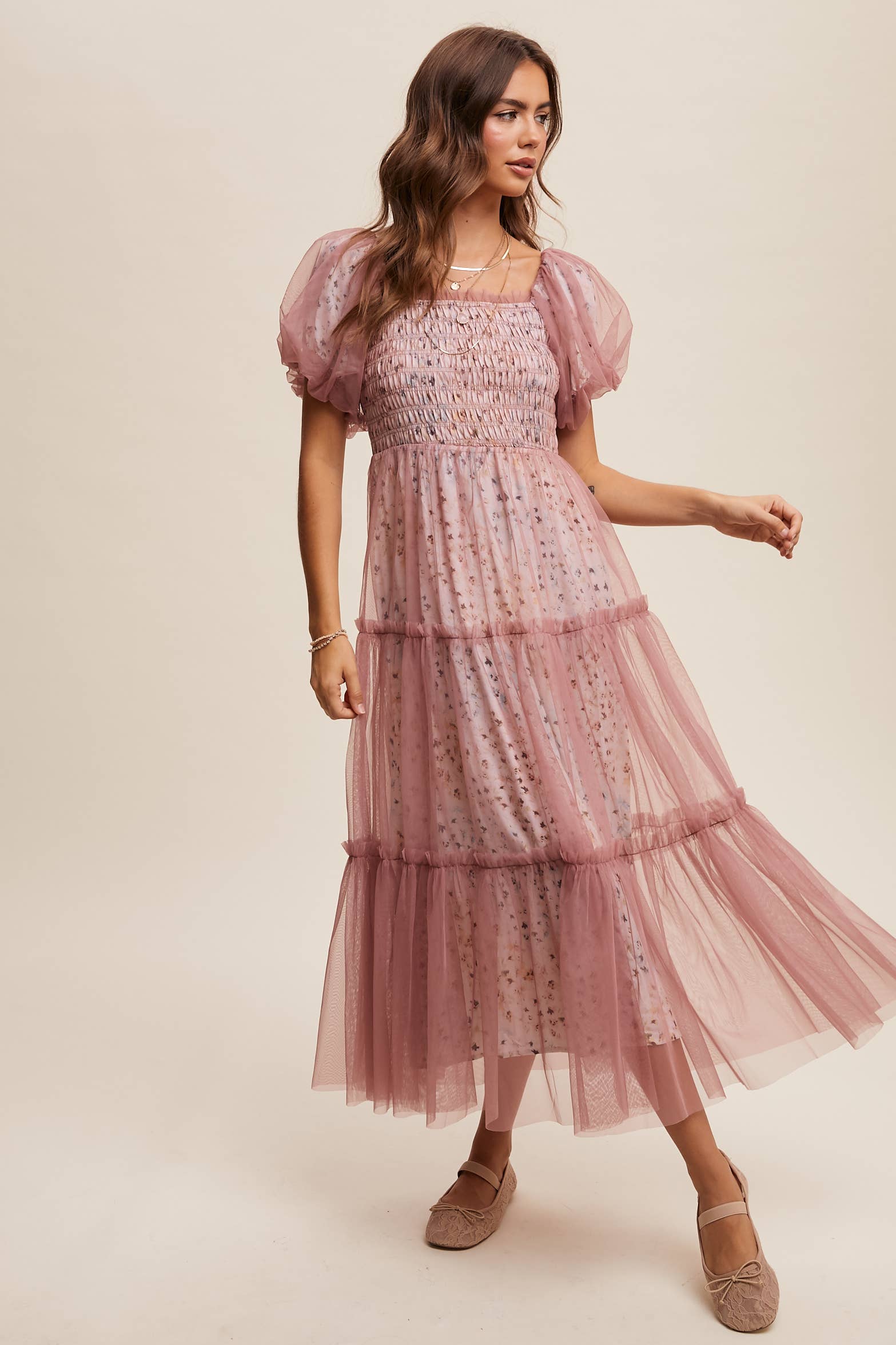 Hopeful Romantic Tiered Tulle Dress