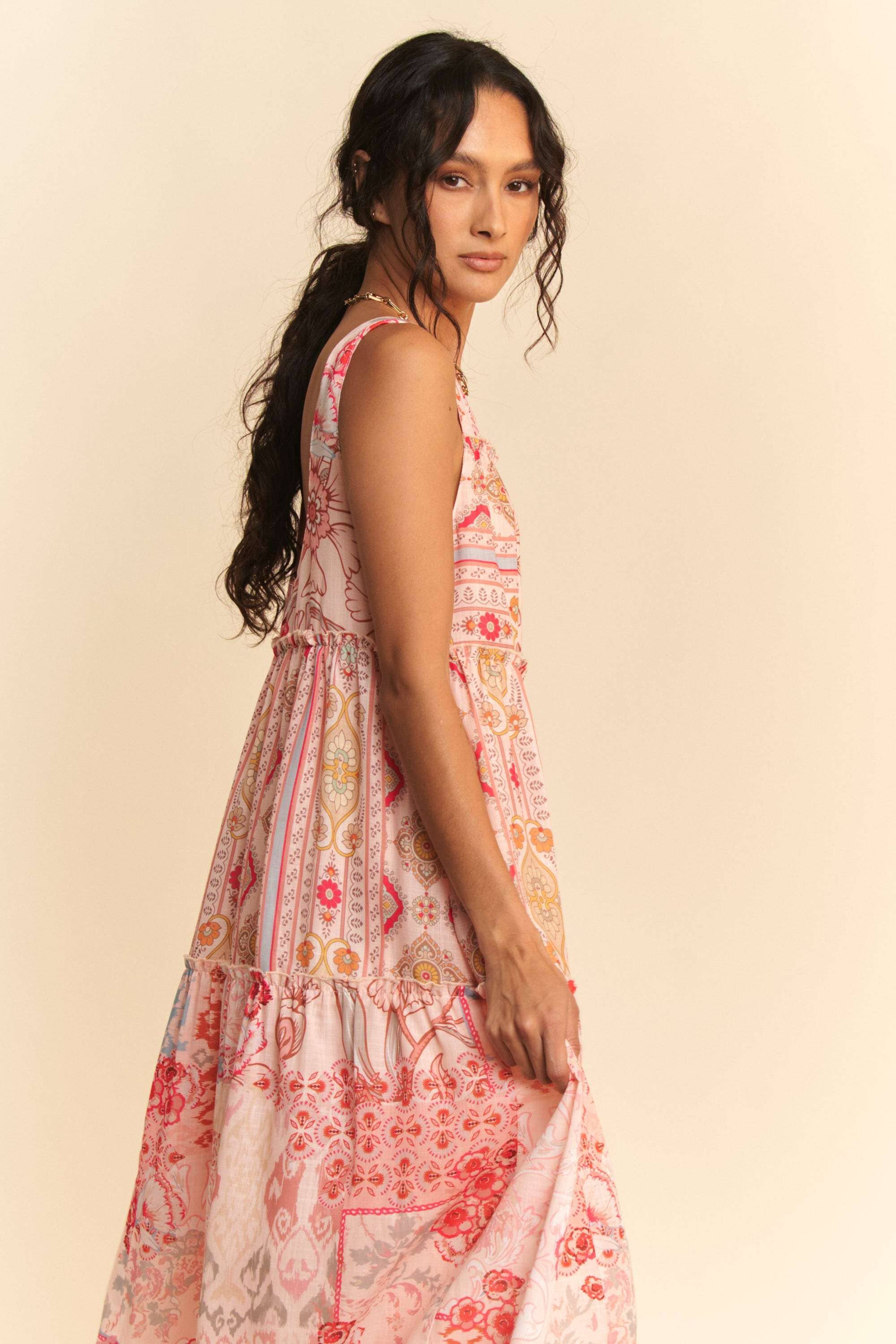 Suzy Q Tiered Maxi Dress