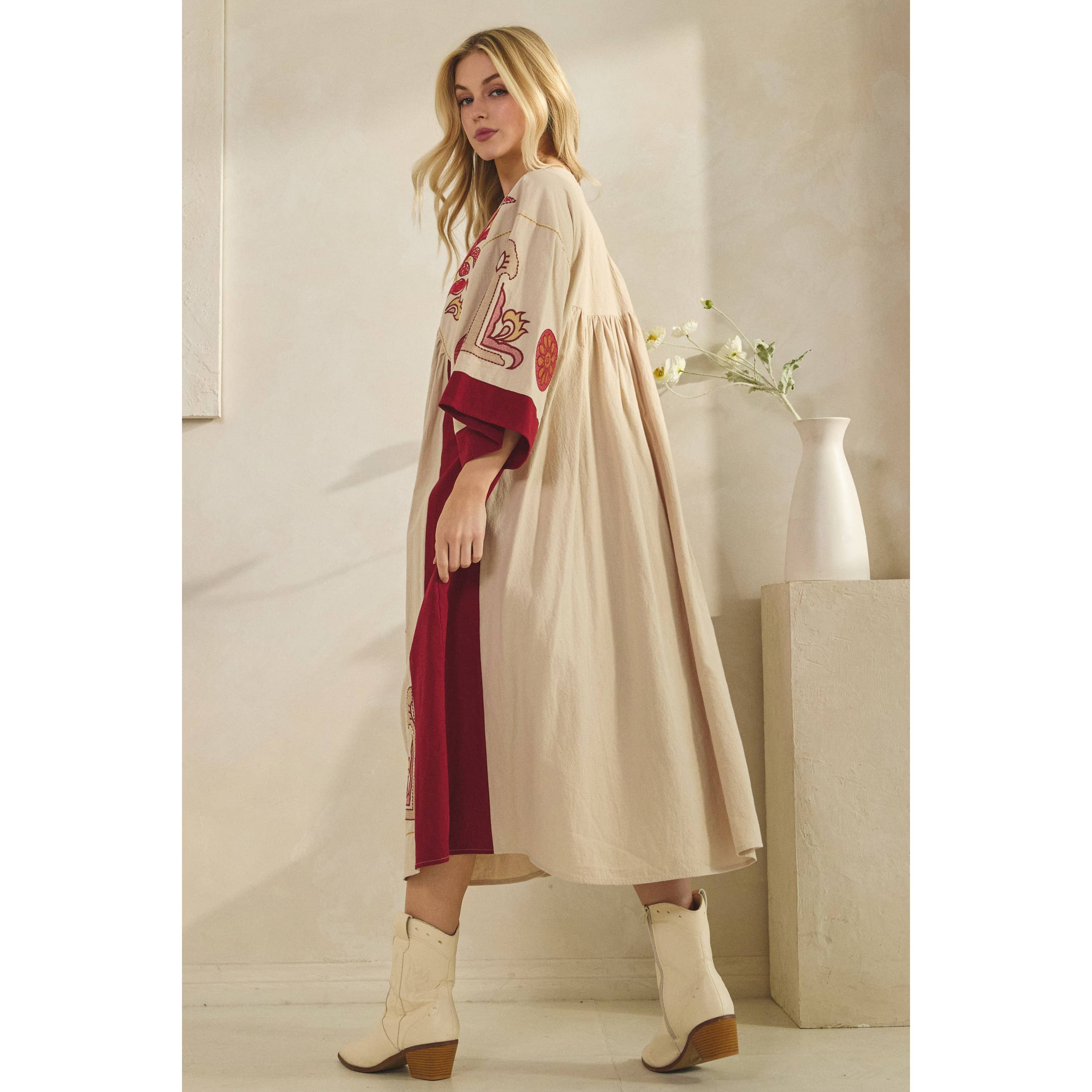Boho Cowgirl Maxi Dress