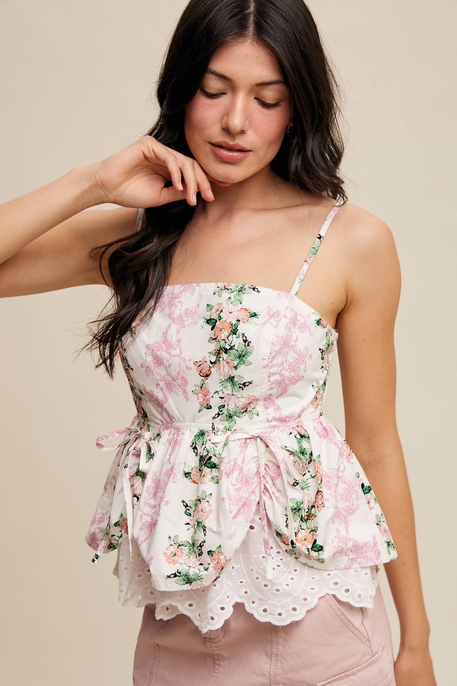 Floral Garden Peplum Top