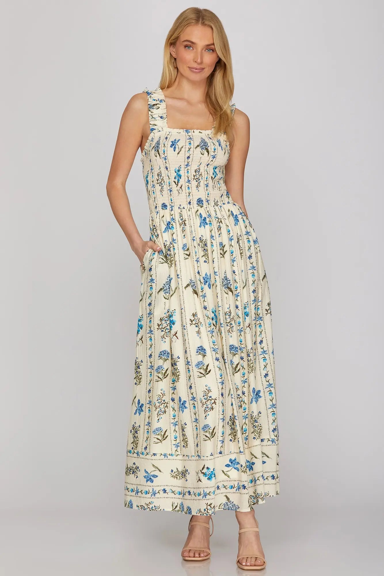 Audrey's Romantic Floral Dress
