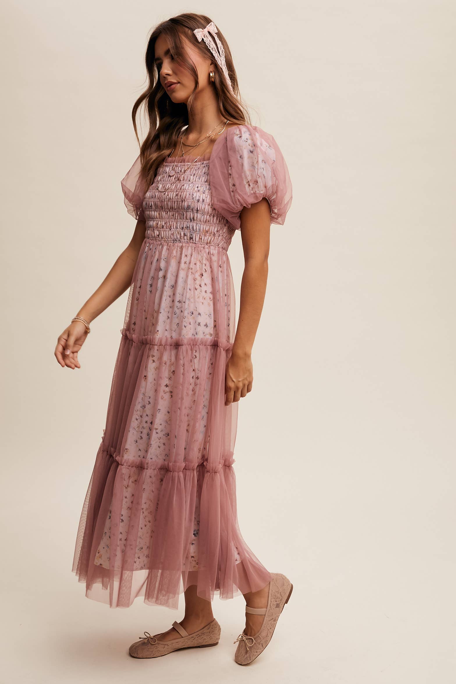 Hopeful Romantic Tiered Tulle Dress