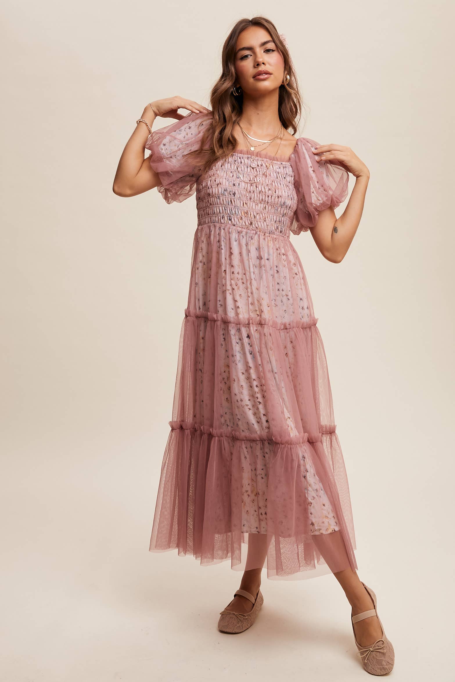 Hopeful Romantic Tiered Tulle Dress