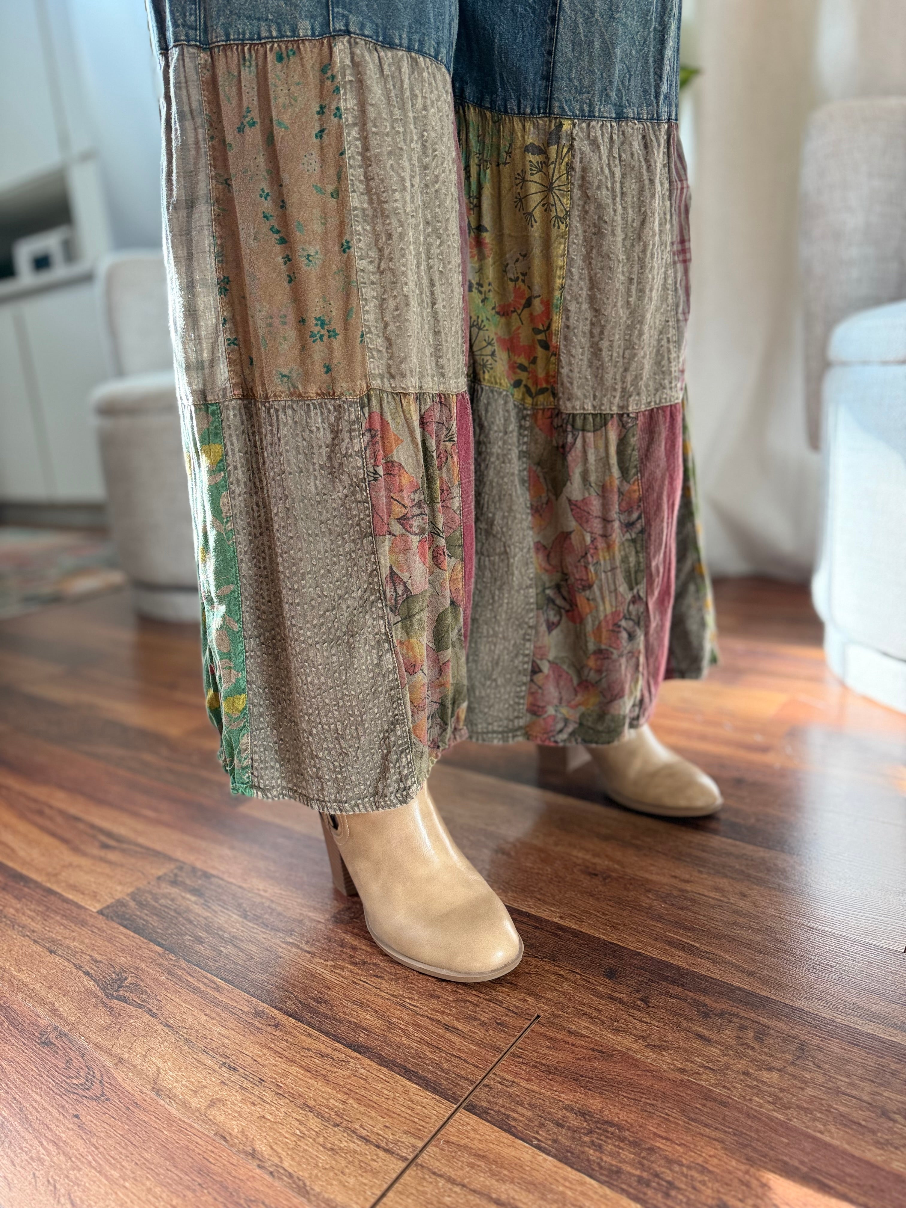 Wild Meadow Patchwork Denim Pants