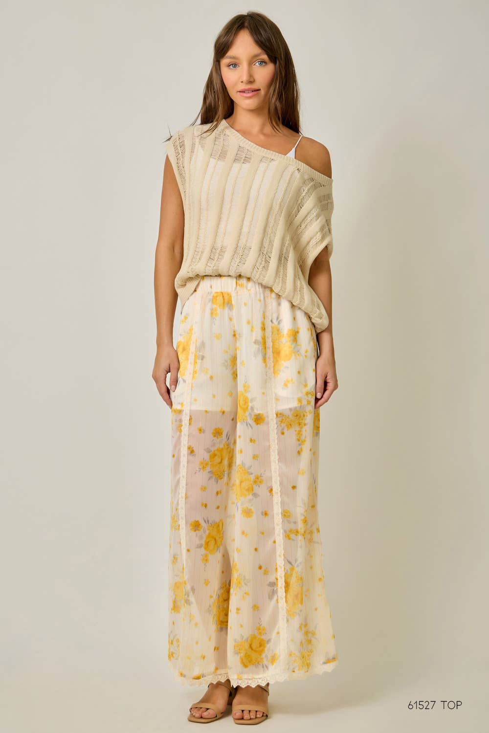 The Golden Rose Lace Palazzo Pants