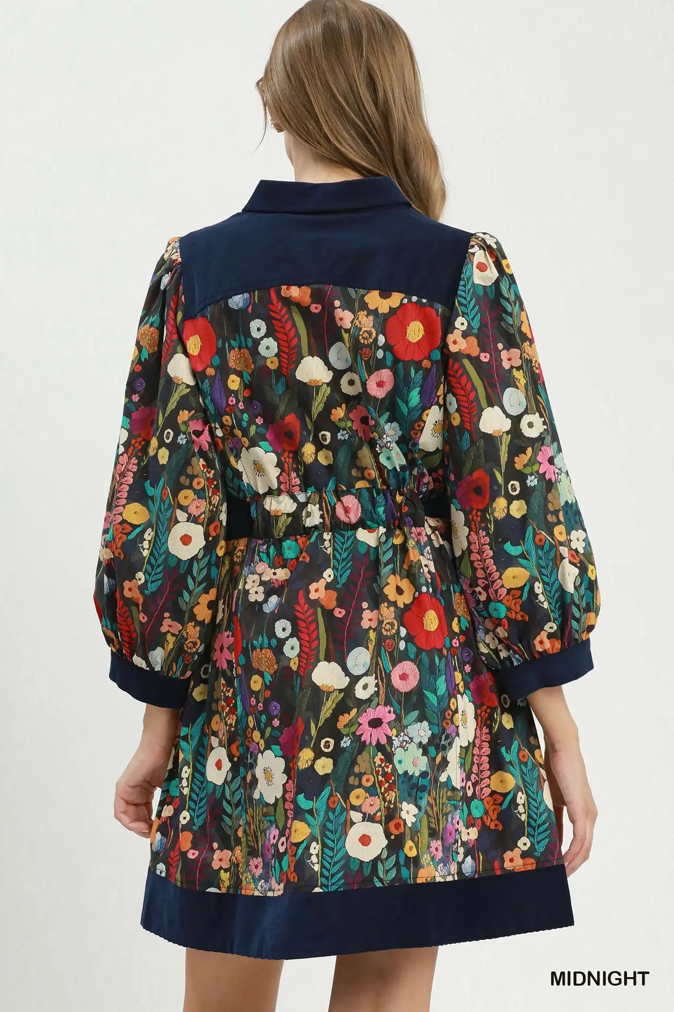 Into the Garden Collared Mini Dress