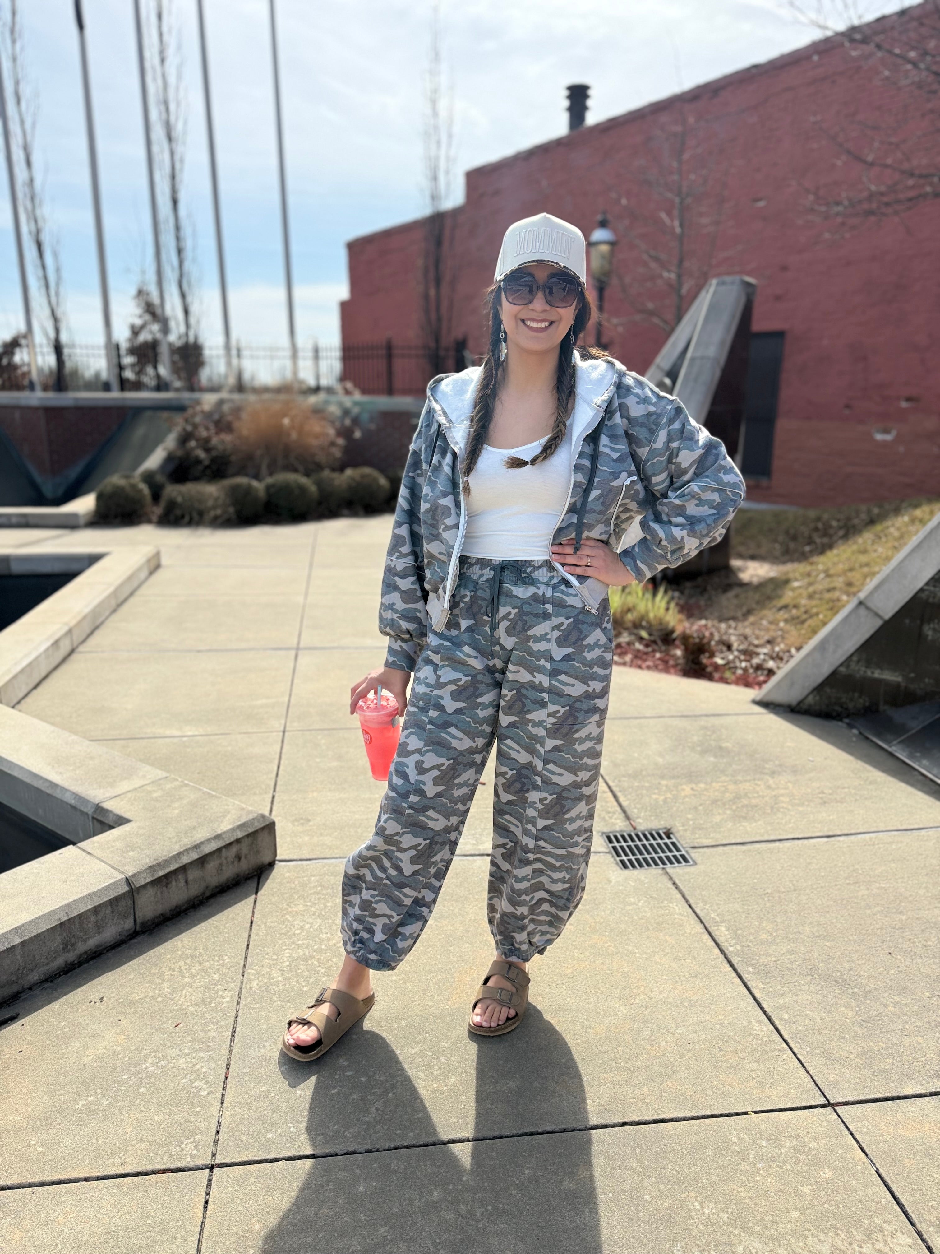 Camo & Chic Zip Jacket