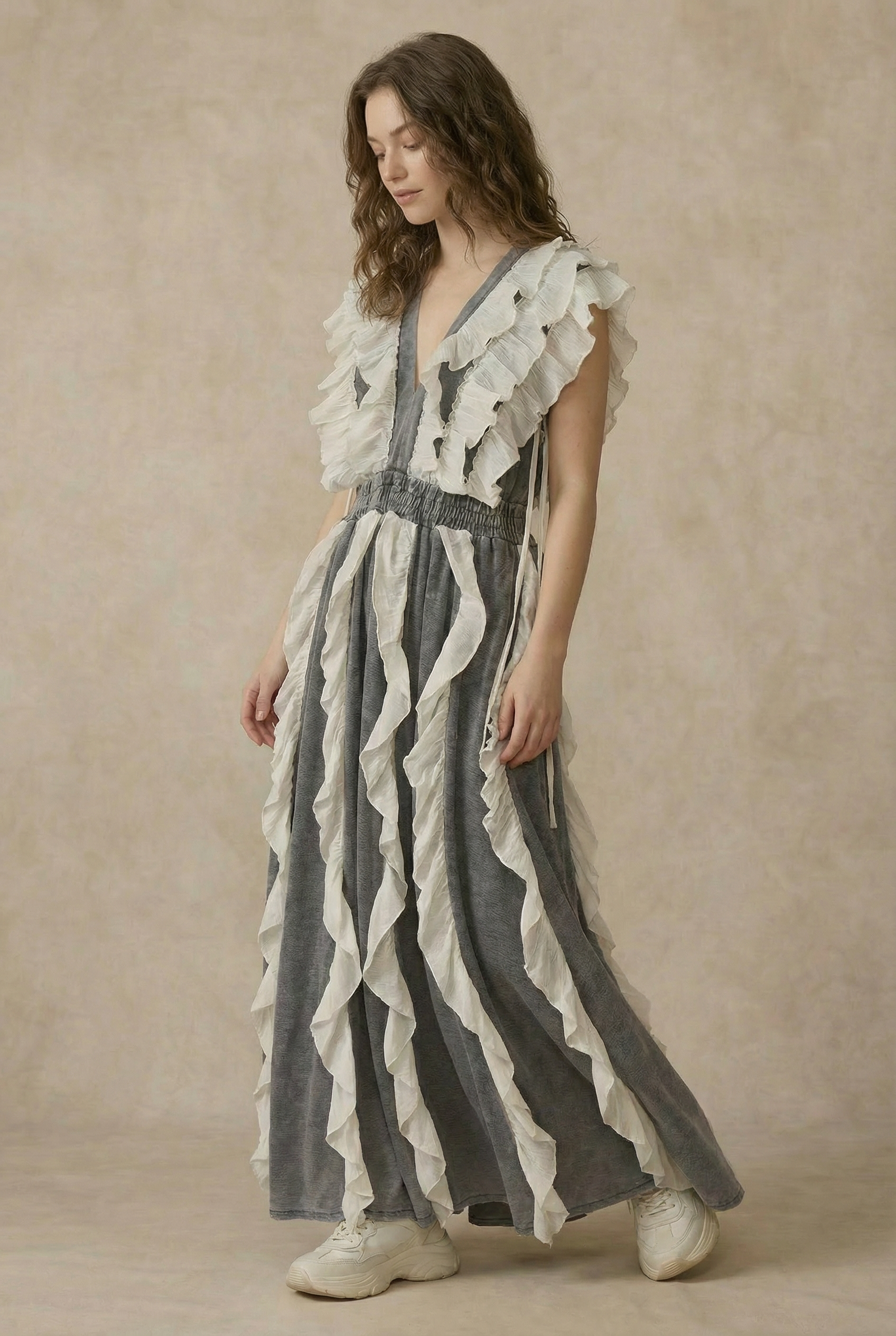 Charity Tiered Ruffle Maxi Dress