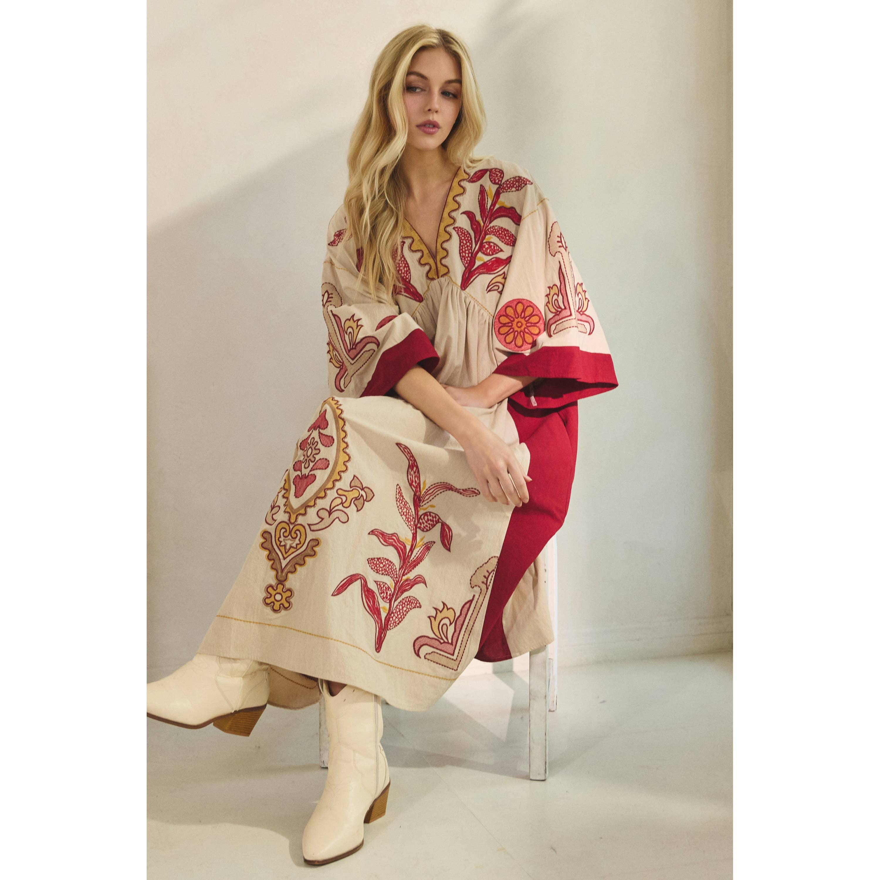 Boho Cowgirl Maxi Dress