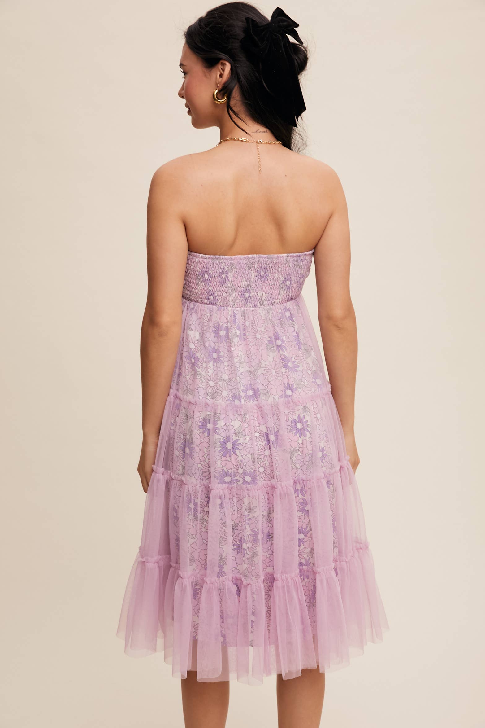 Lavender Blooms Convertible Tulle Skirt & Dress