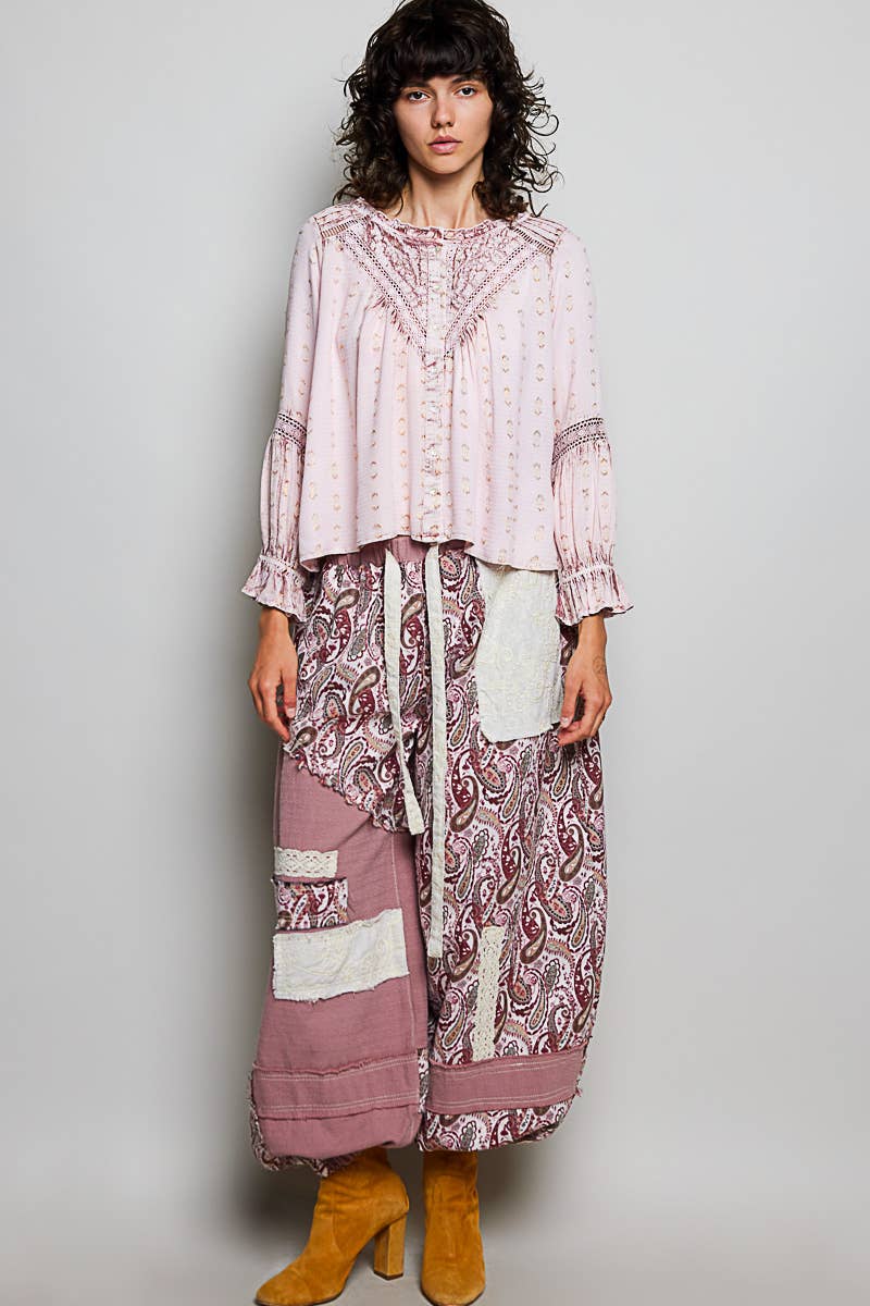 Grace Lace Ruffle Blouse