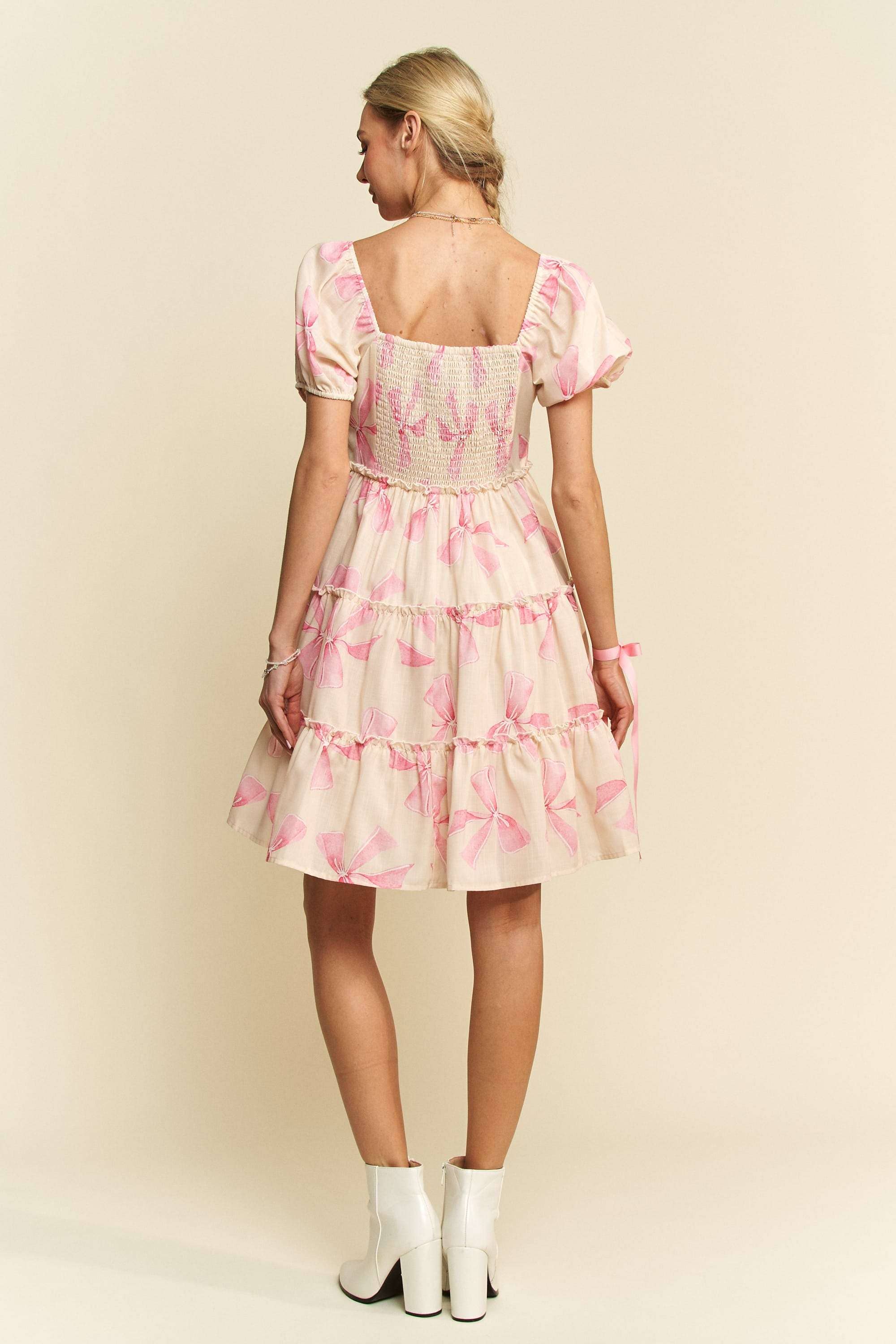 š Sweetheart Bows Babydoll Dress