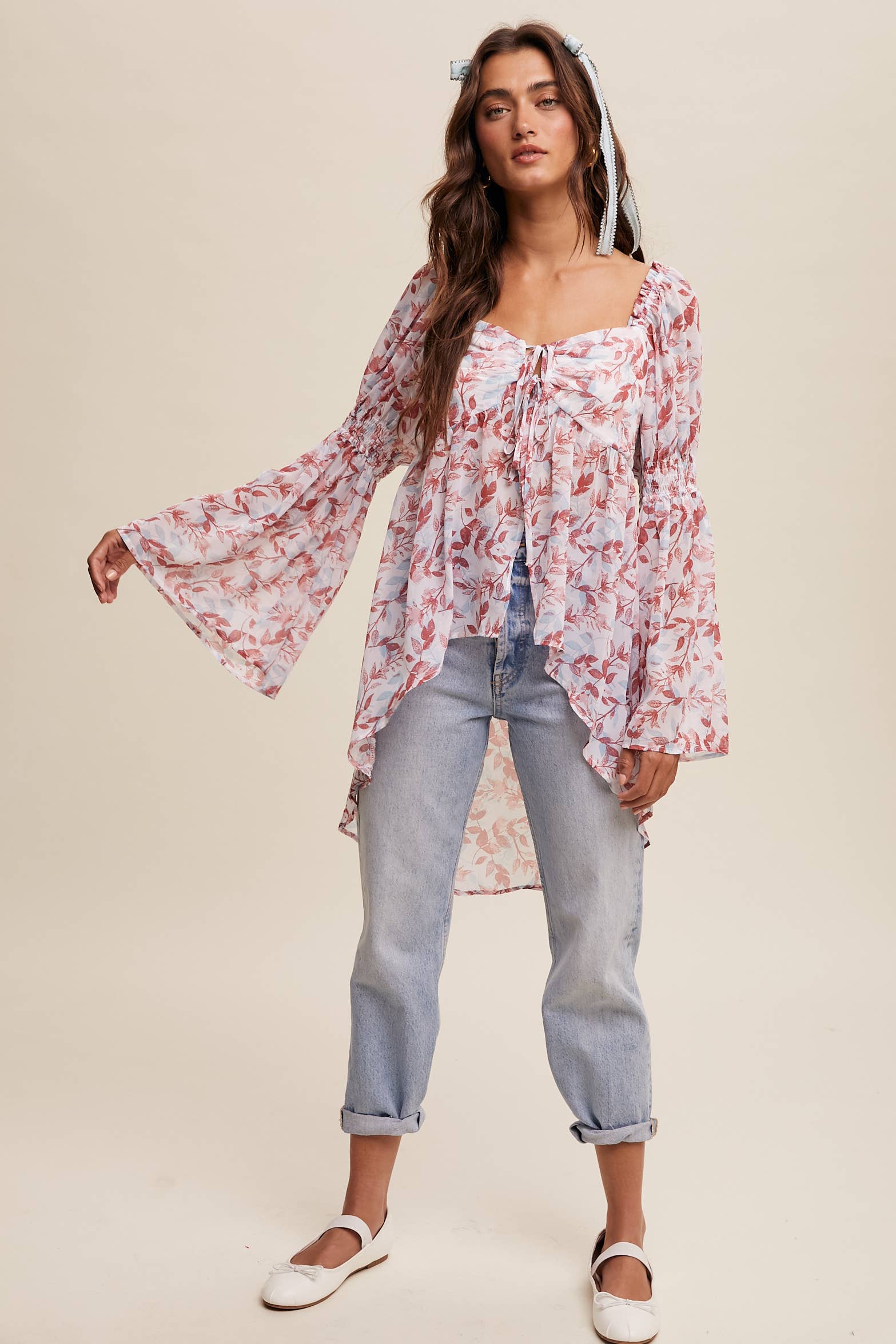 Lucy In the Sky Chiffon Top
