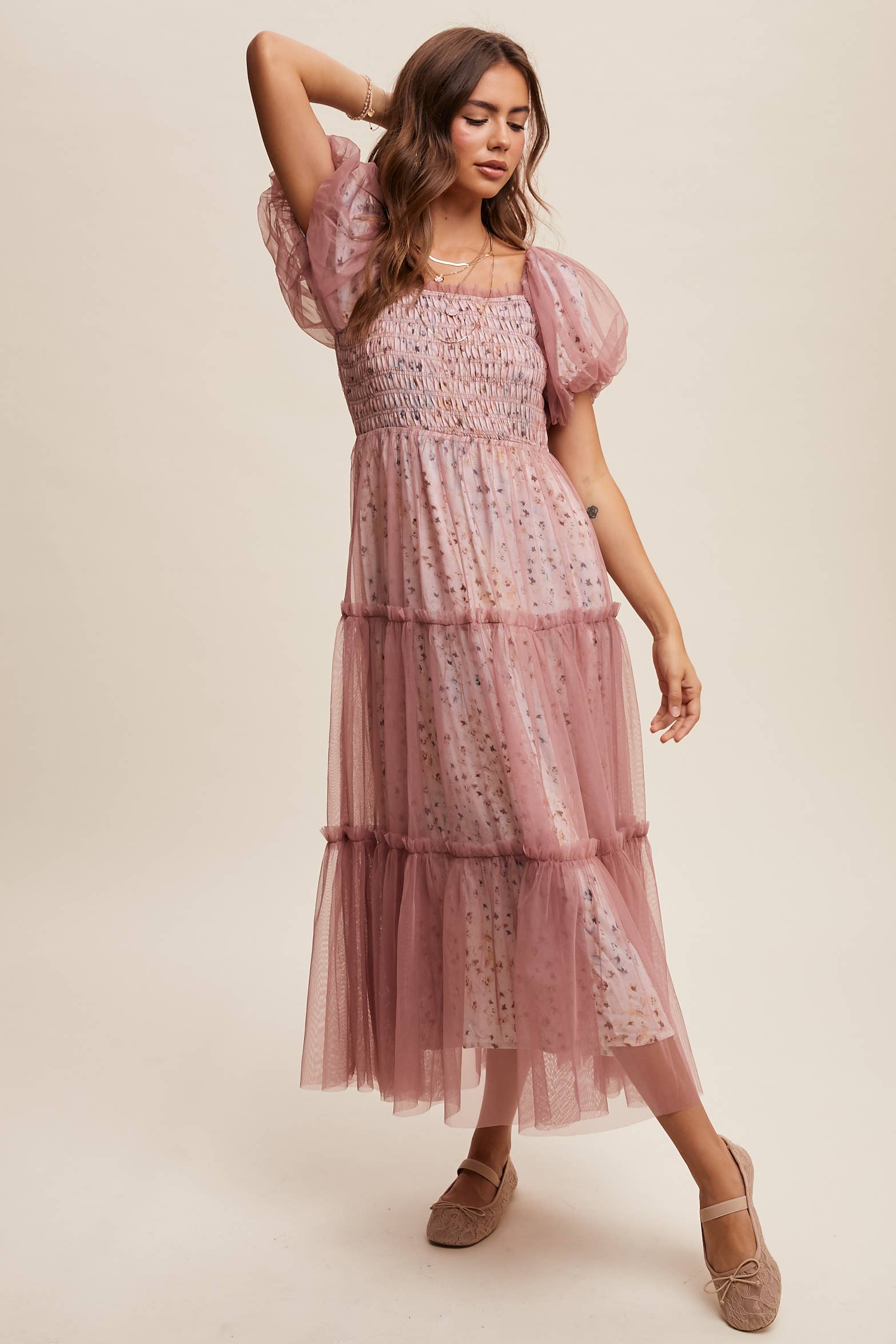 Hopeful Romantic Tiered Tulle Dress