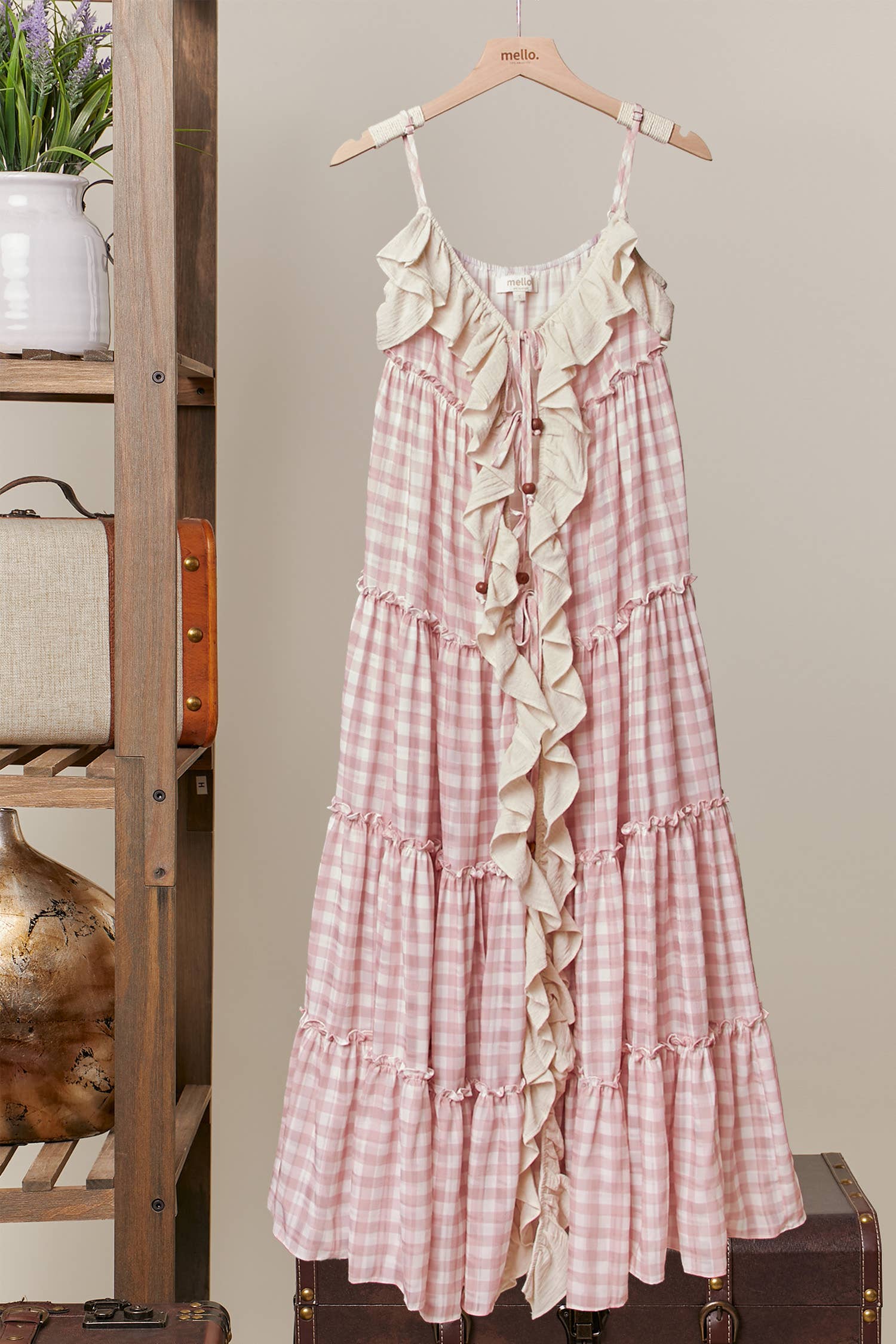 The LoLa in pink - romantic ruffle cardigan dress with stunning flowing silhouette