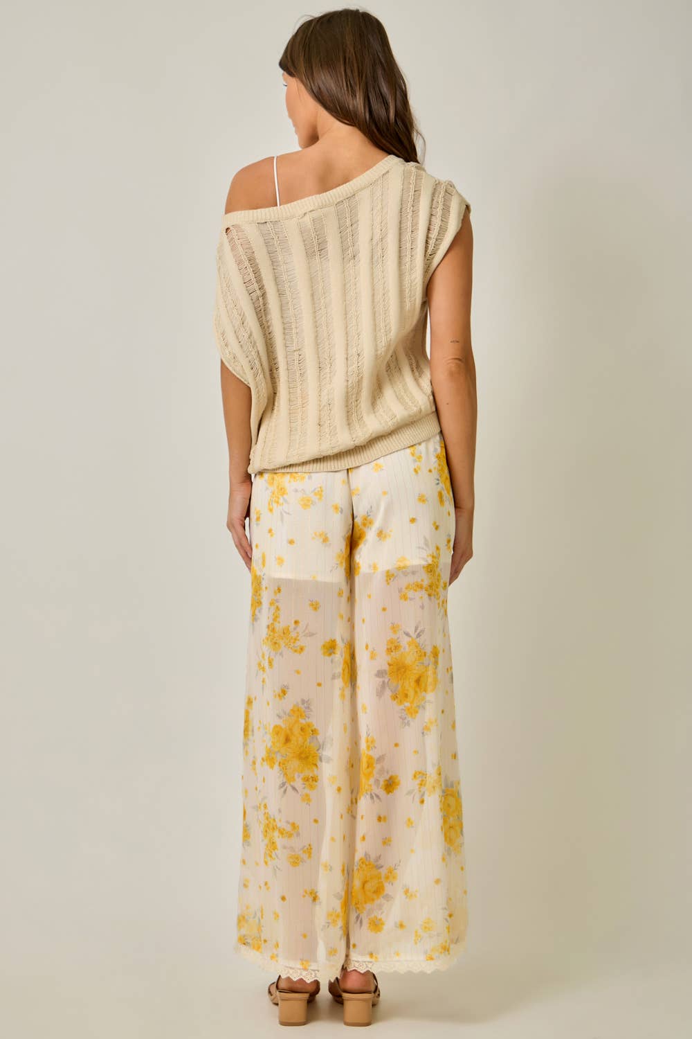 The Golden Rose Lace Palazzo Pants