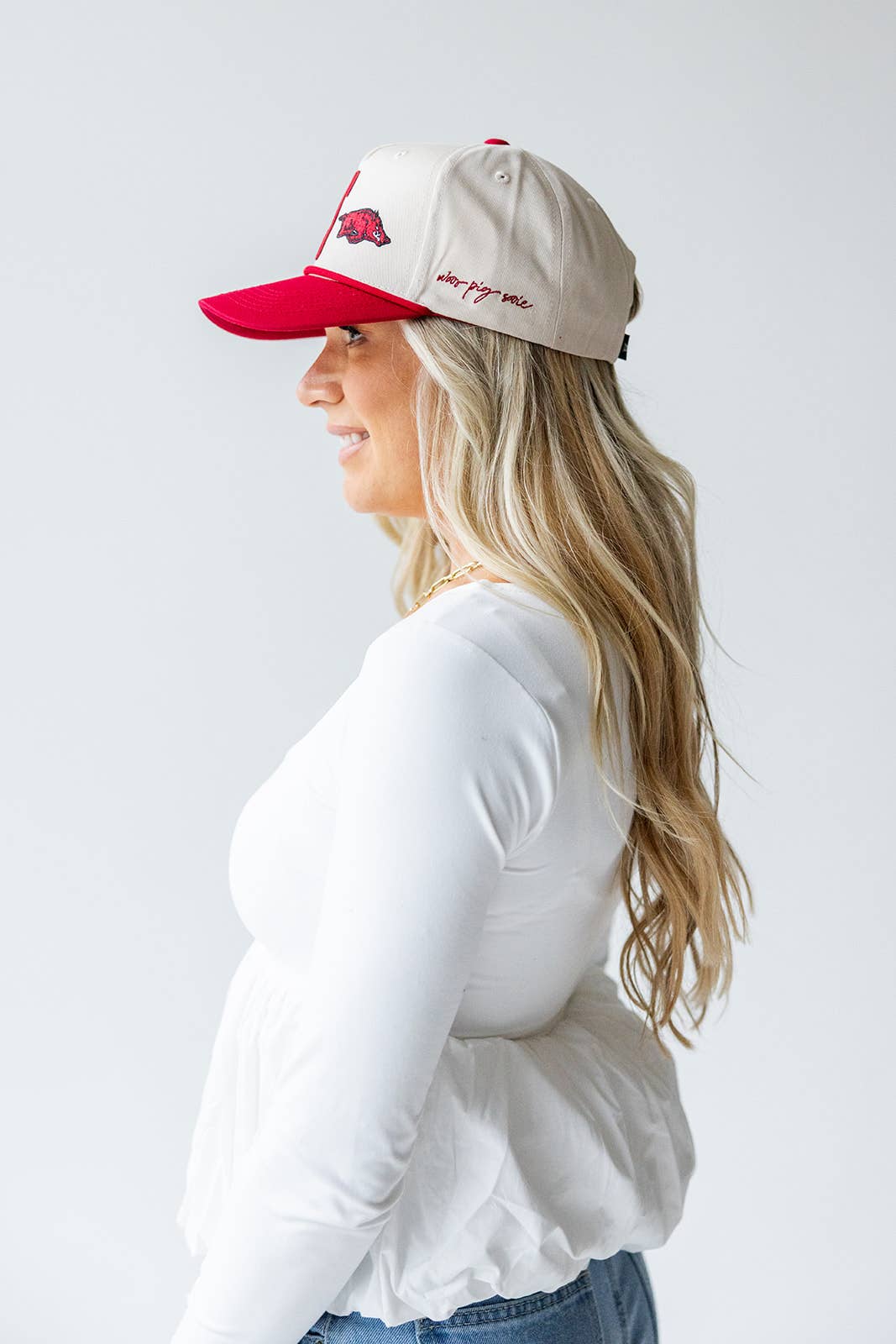Arkansas Saturday Stretch Canvas Trucker Hat