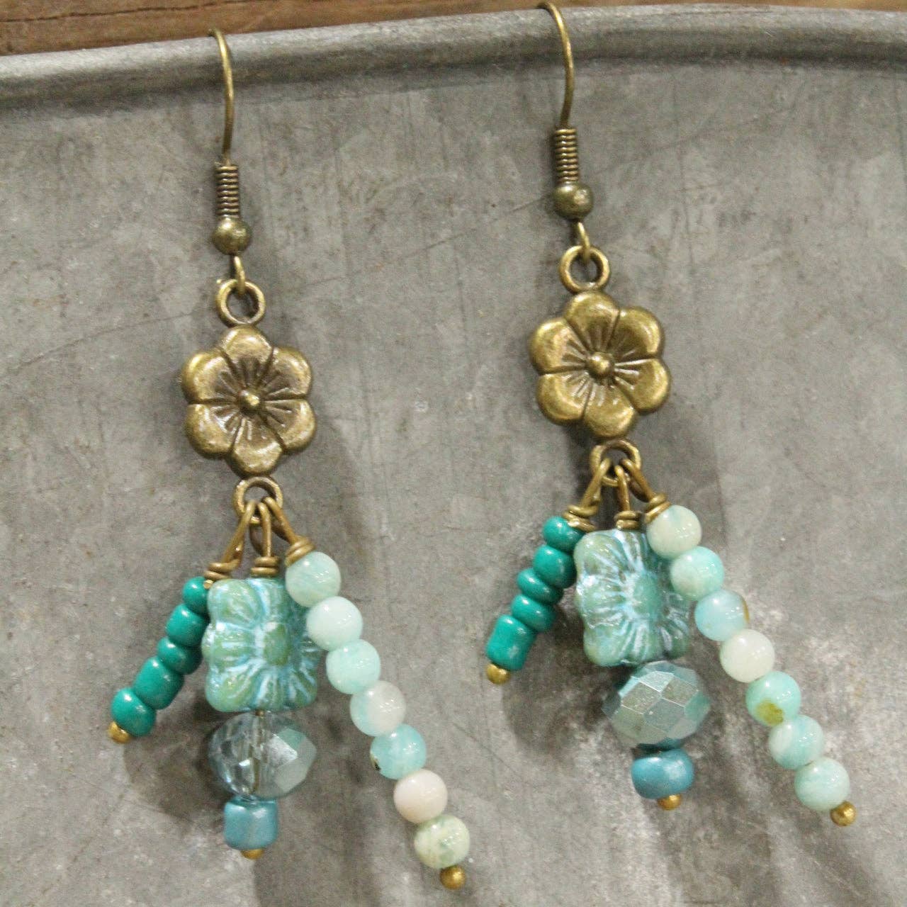 Smell The Spring Air Dangle Drop Earrings