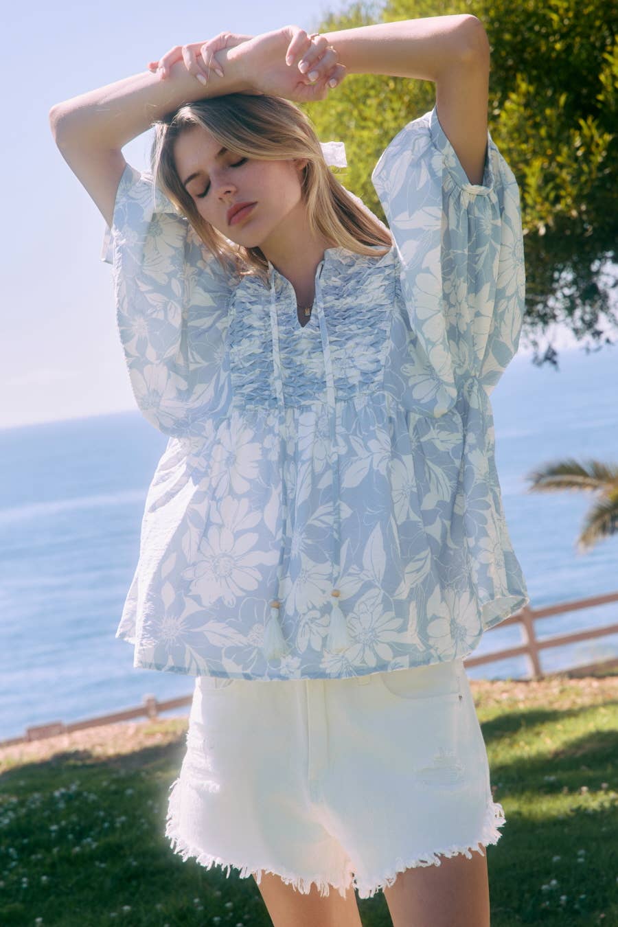 Linda's Floral Blouse