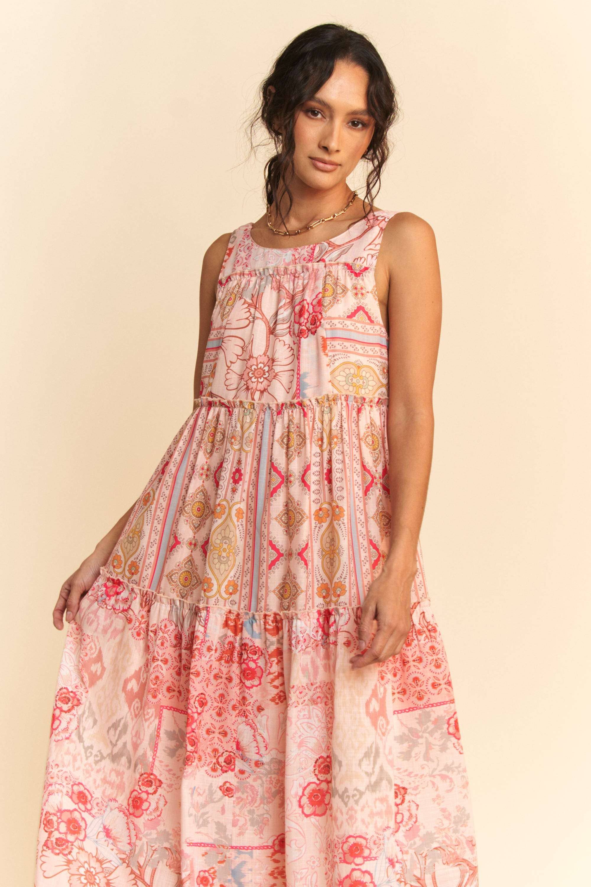 Suzy Q Tiered Maxi Dress