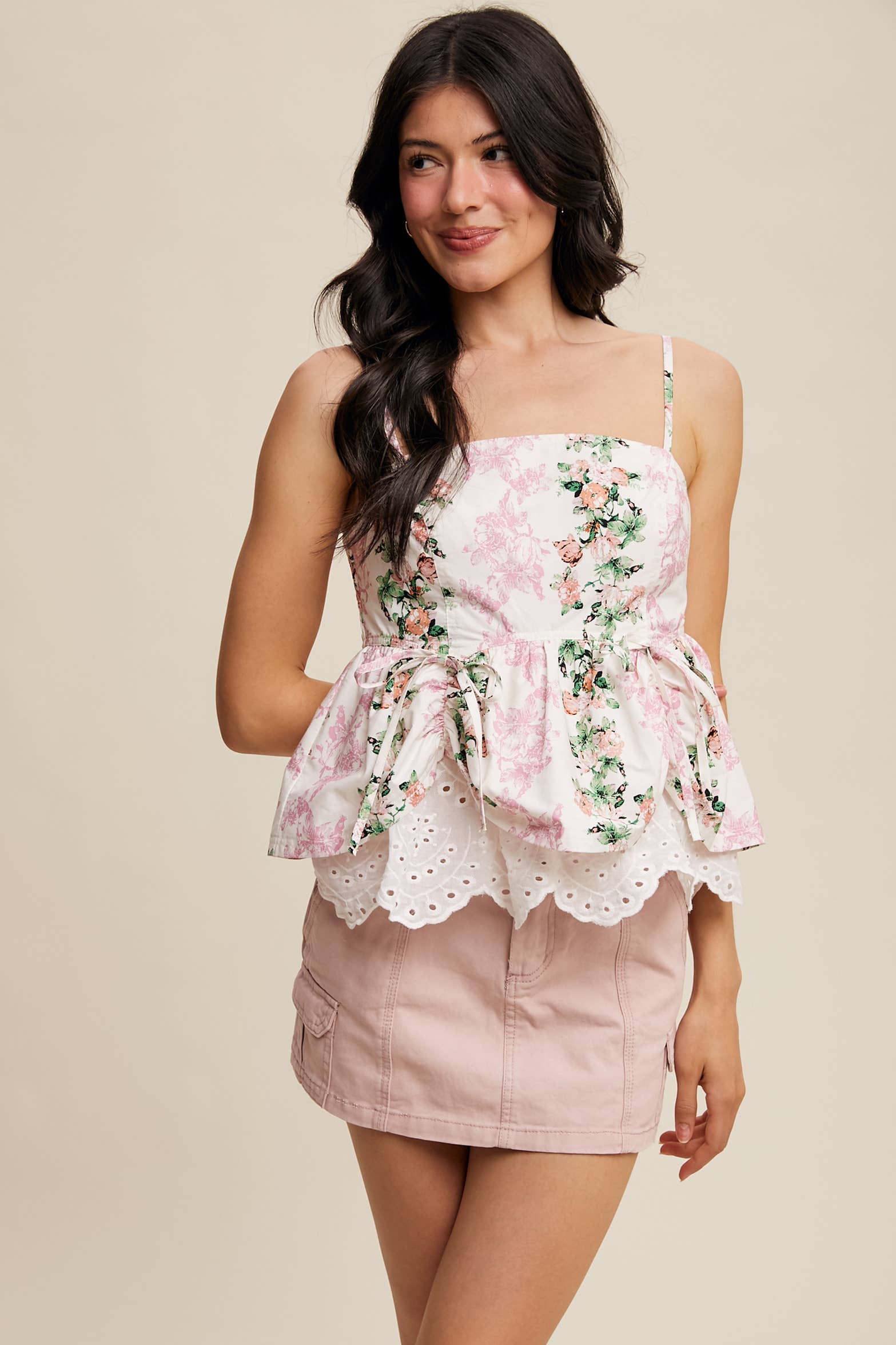 Floral Garden Peplum Top