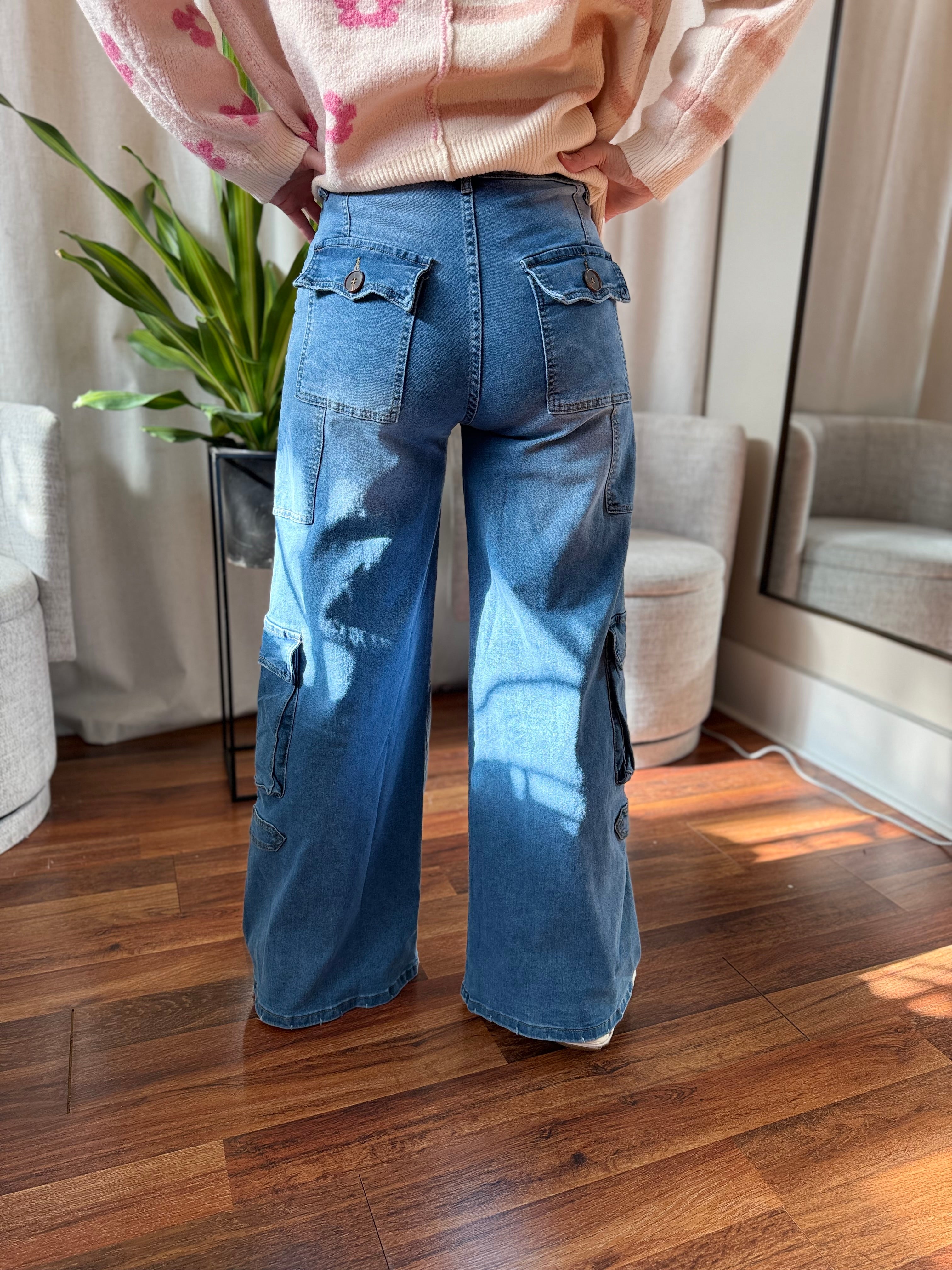 The Maverick Wide Leg Cargo Jean
