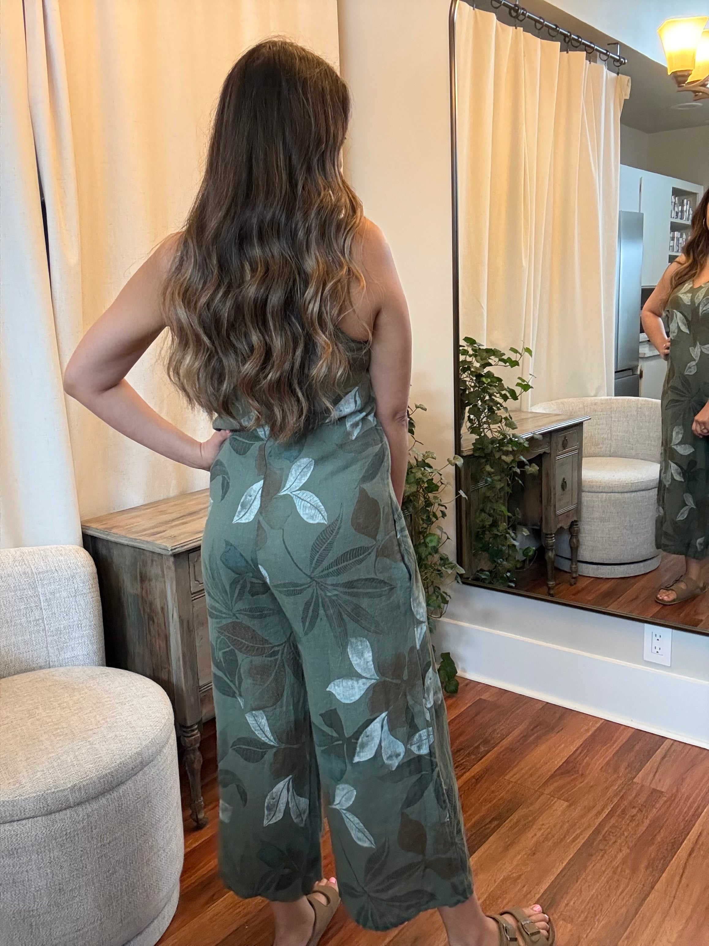 The Tuscany Linen Romper