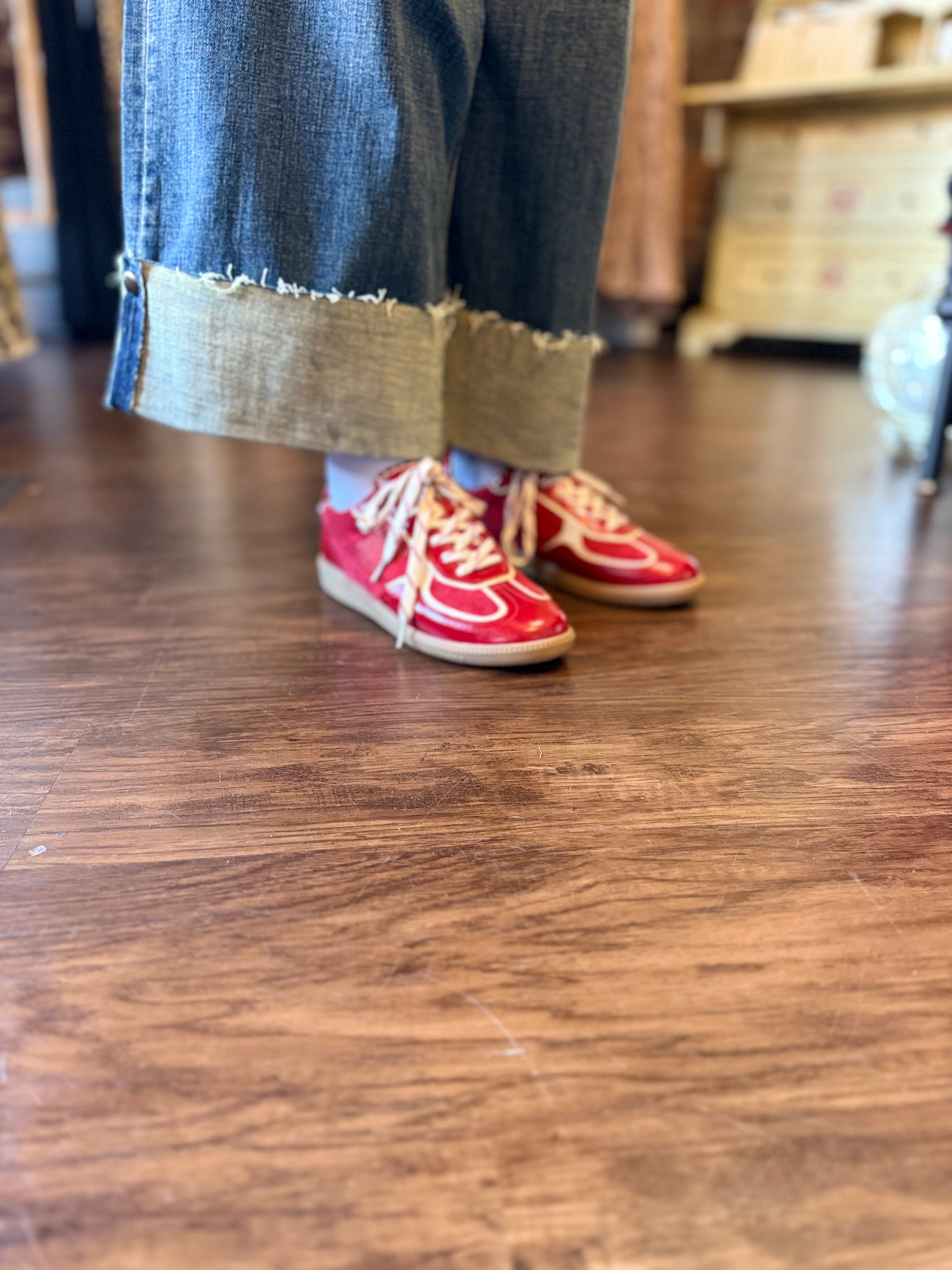 Cherry Dreams Lace Up Sneaker