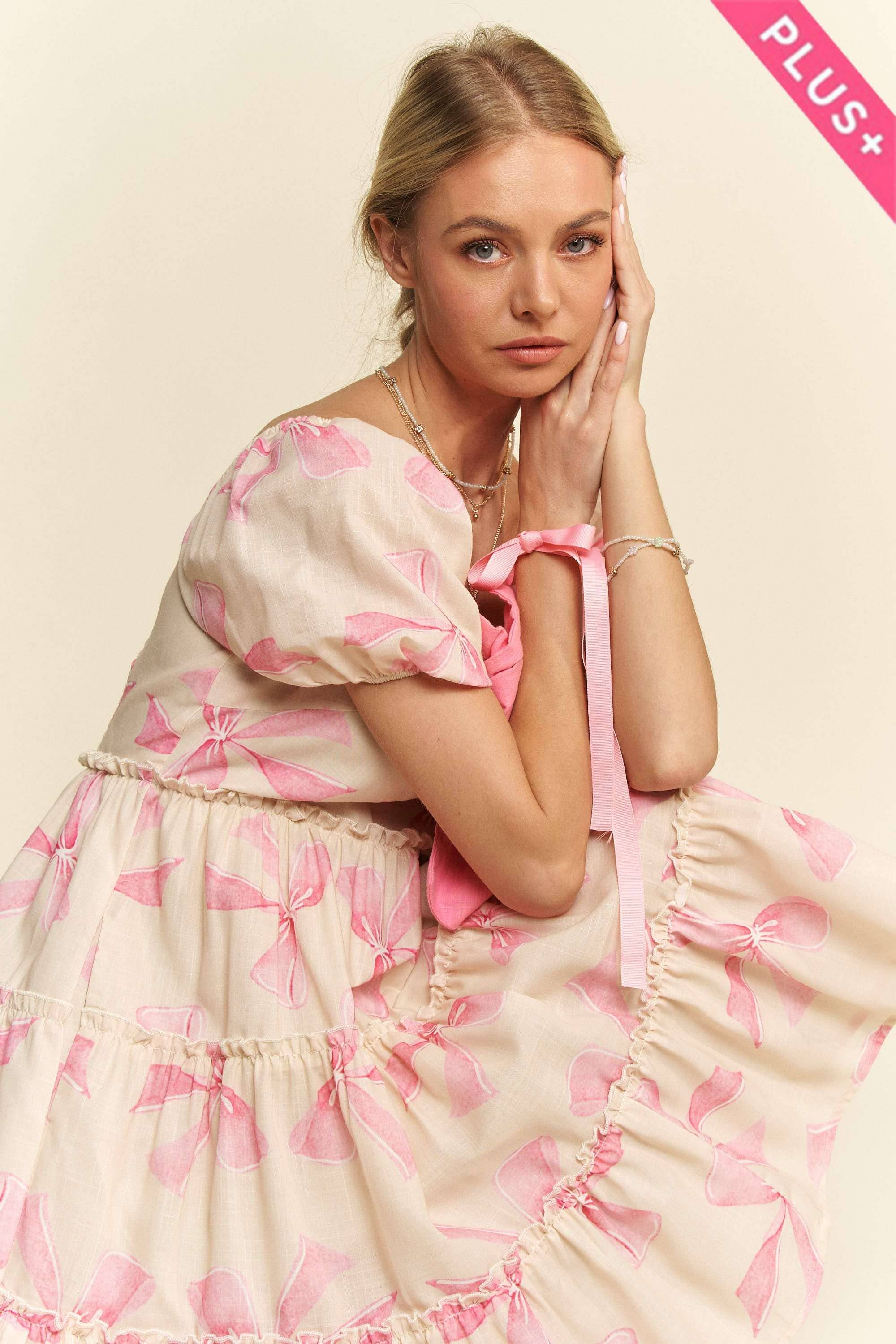 š Sweetheart Bows Babydoll Dress