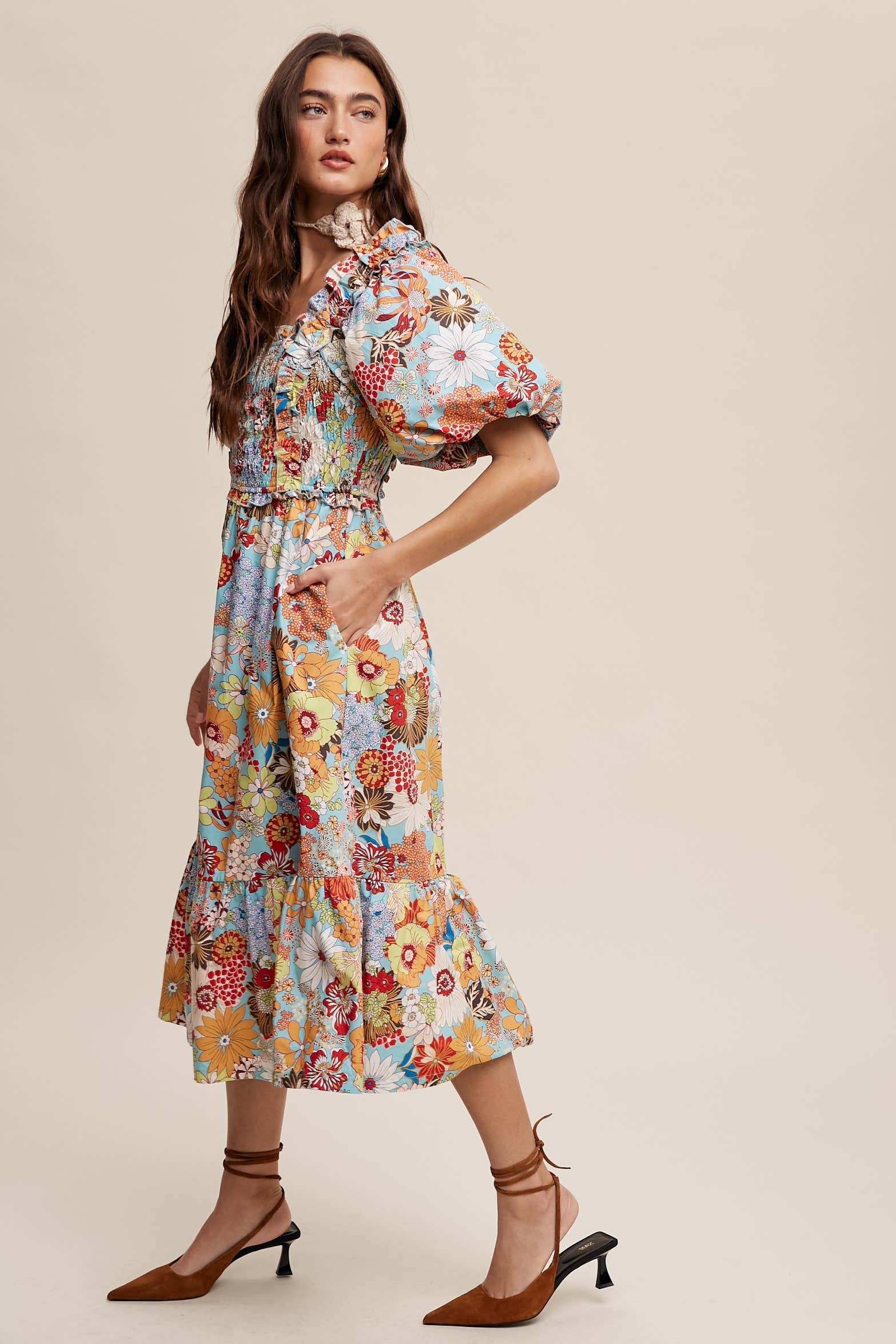 Forever Yours Vintage Flower Dress