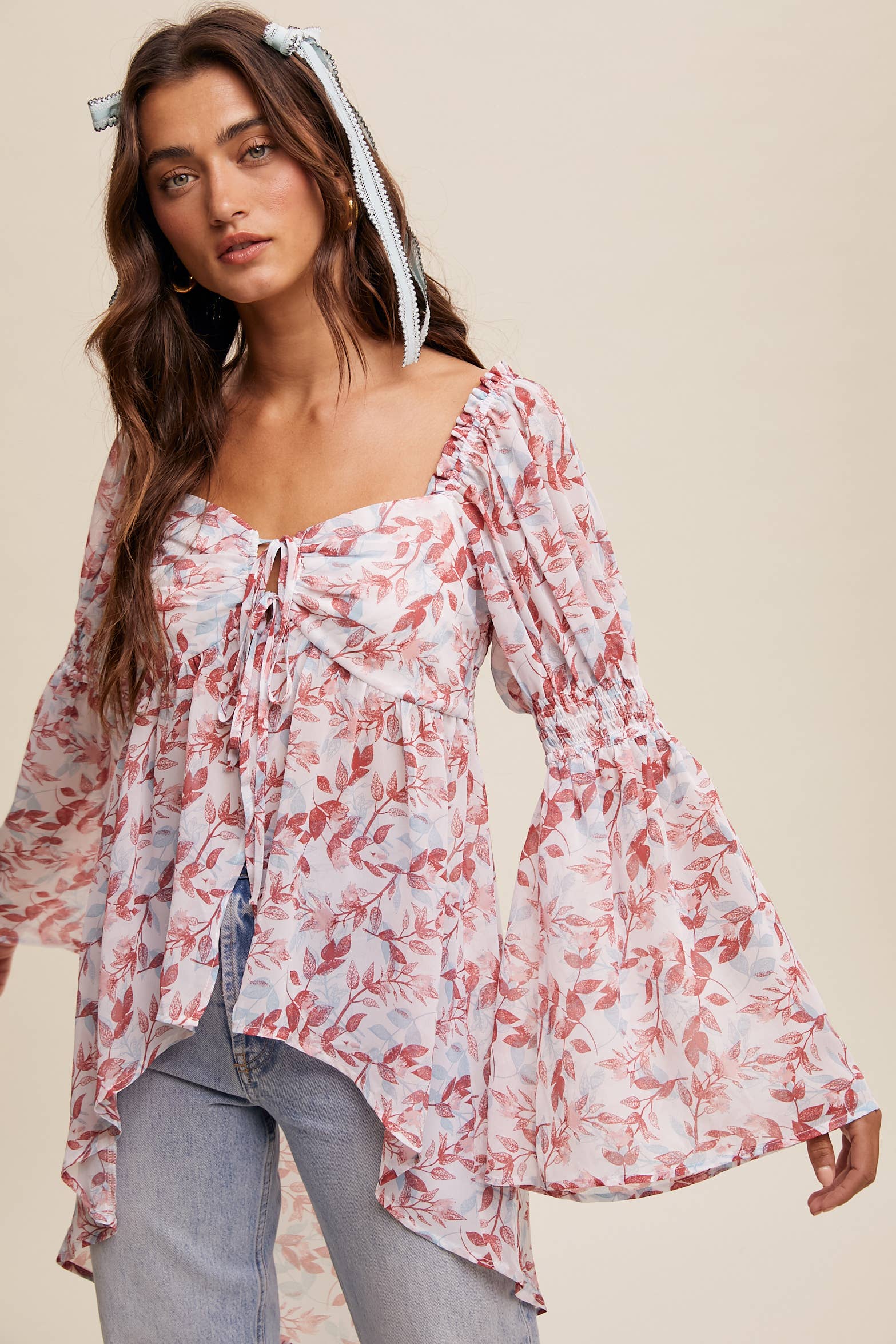 Lucy In the Sky Chiffon Top