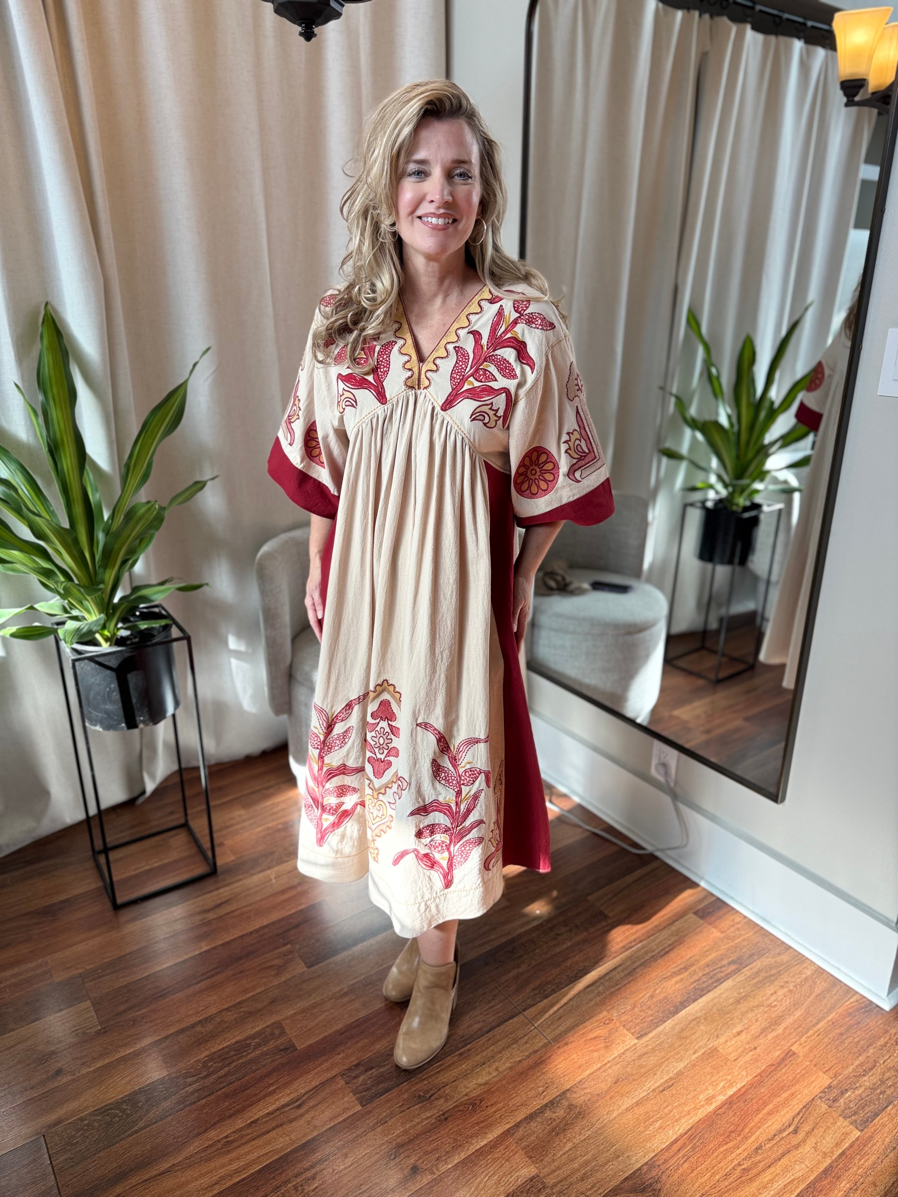 Boho Cowgirl Maxi Dress