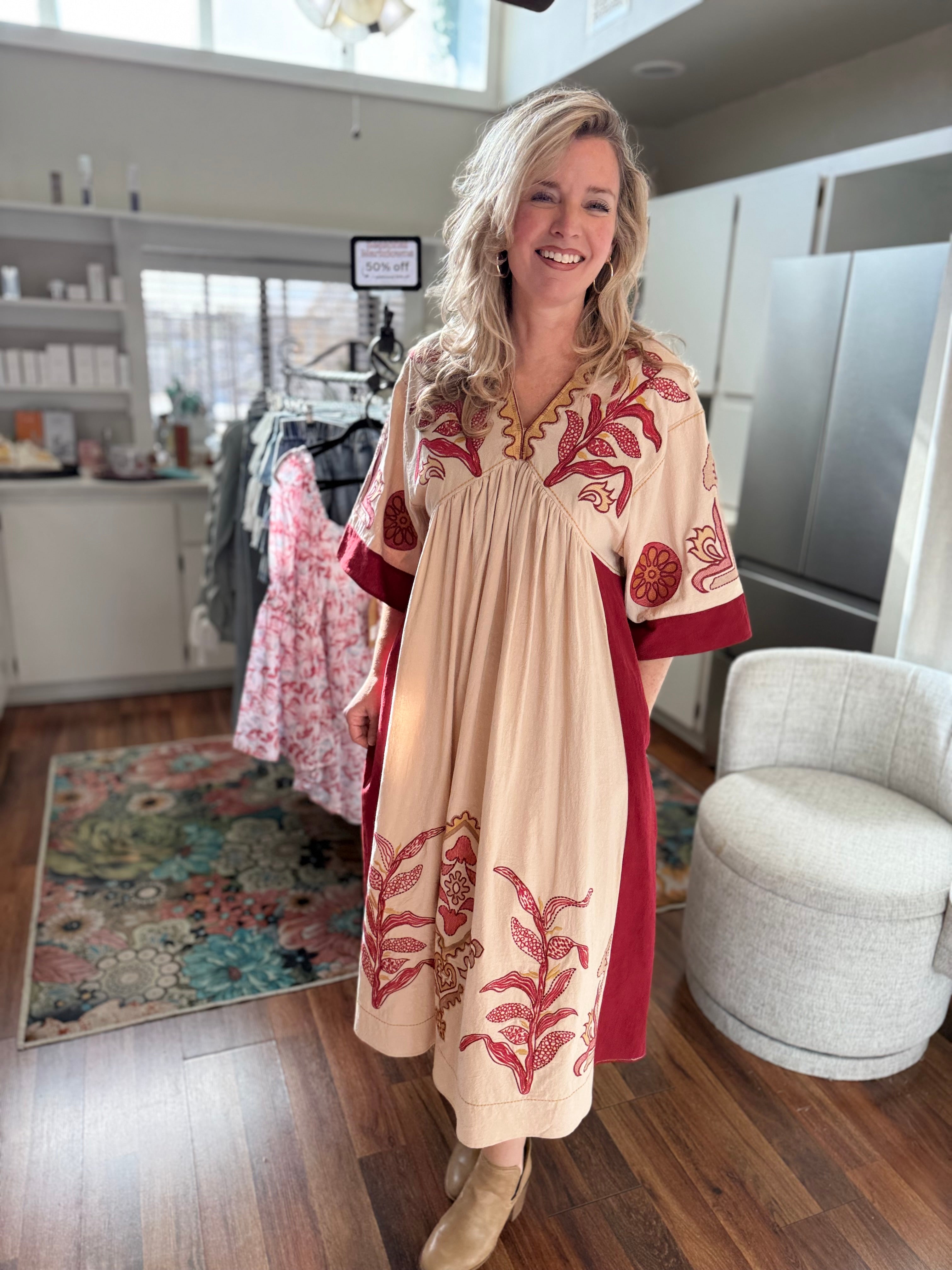 Boho Cowgirl Maxi Dress