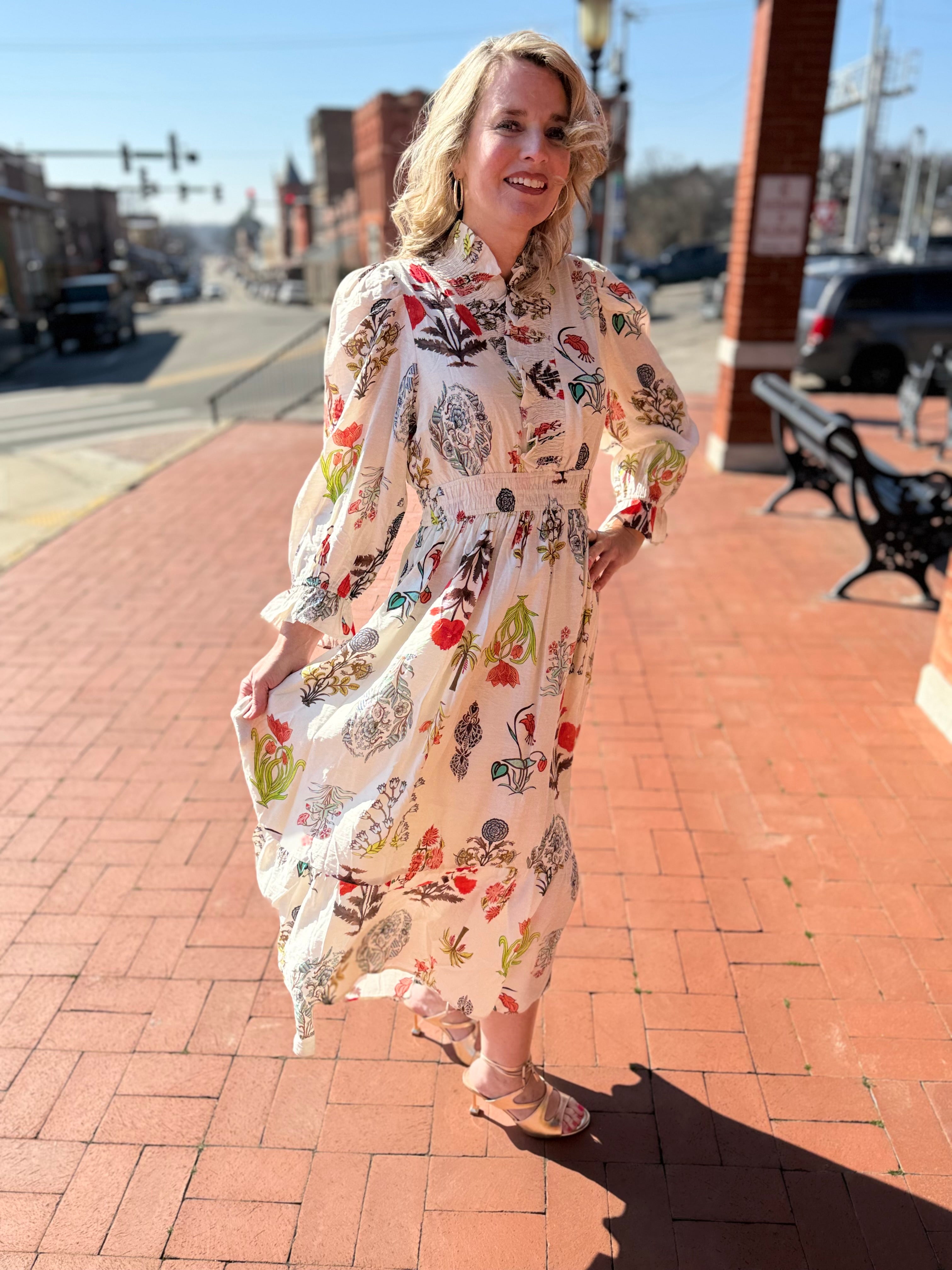 Orchid of Dreams Midi Dress